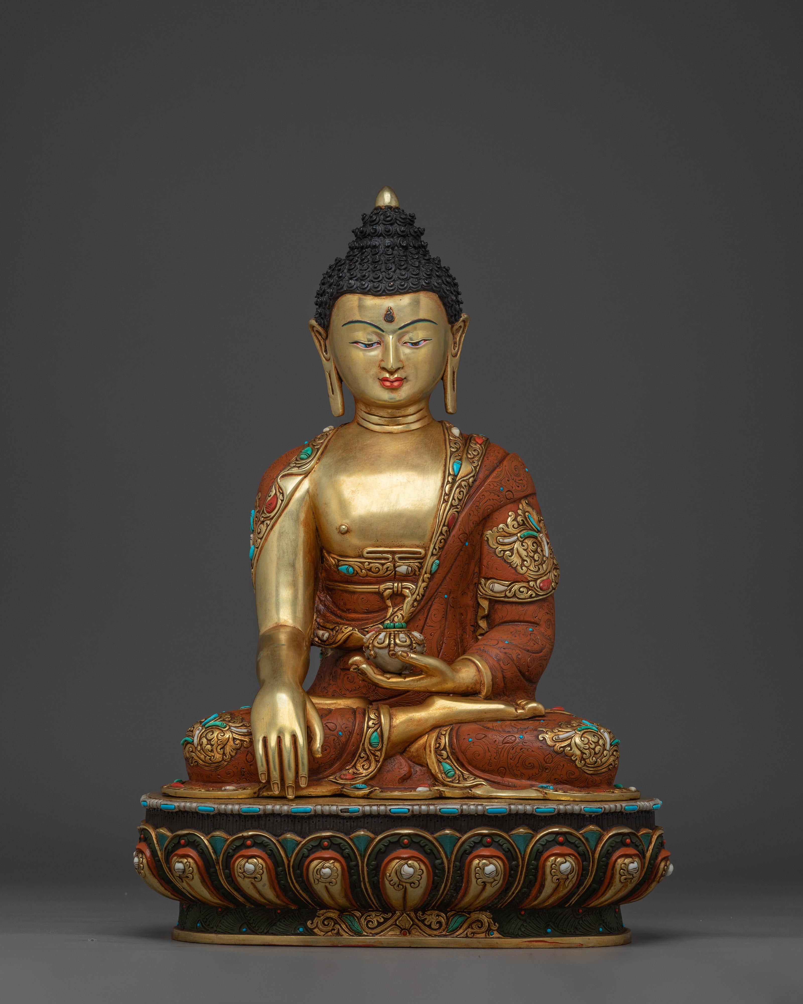 Enlightened Shakyamuni Buddha Golden Artwork