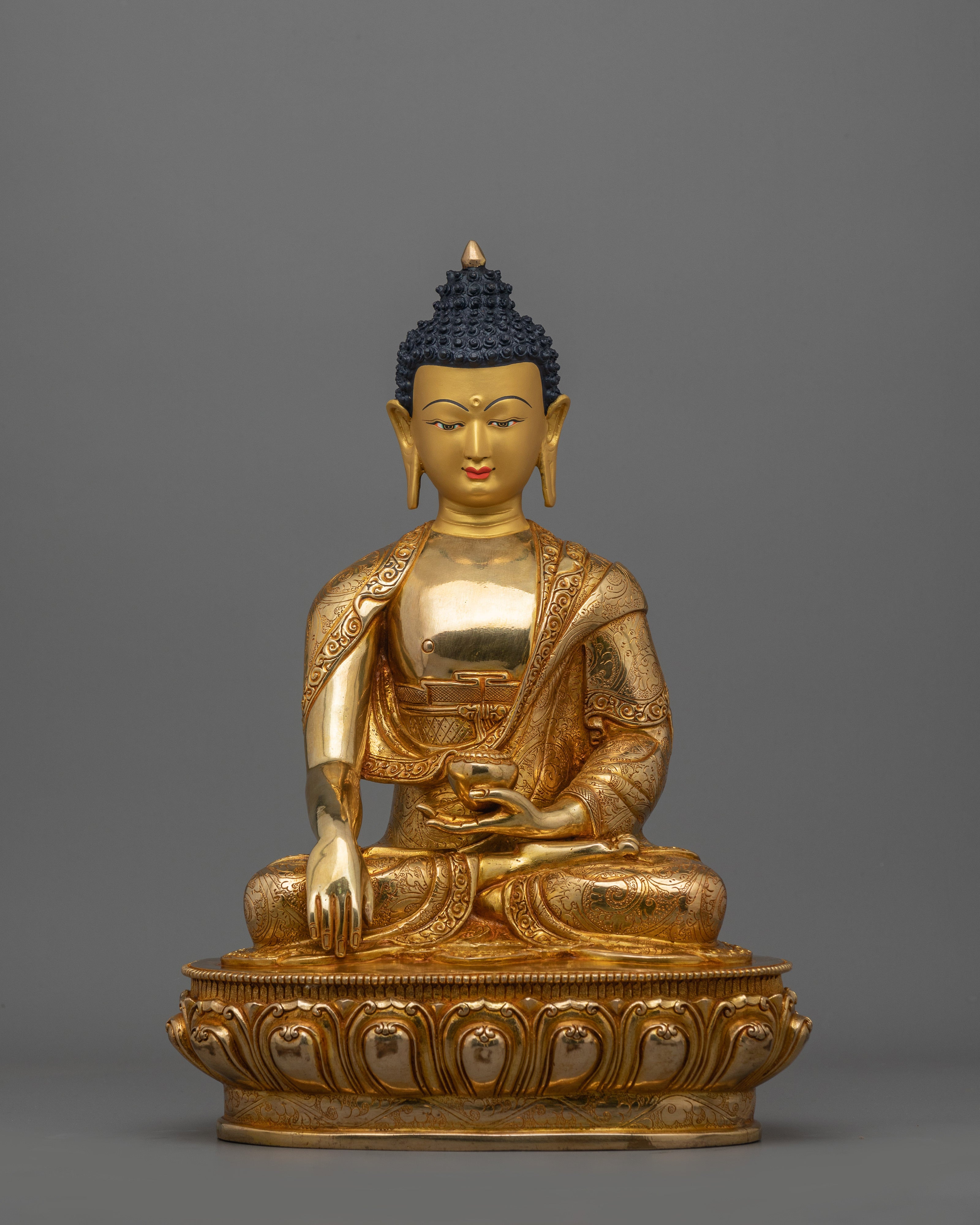 Buddhist Meditating Shakyamuni Buddha Sculpture
