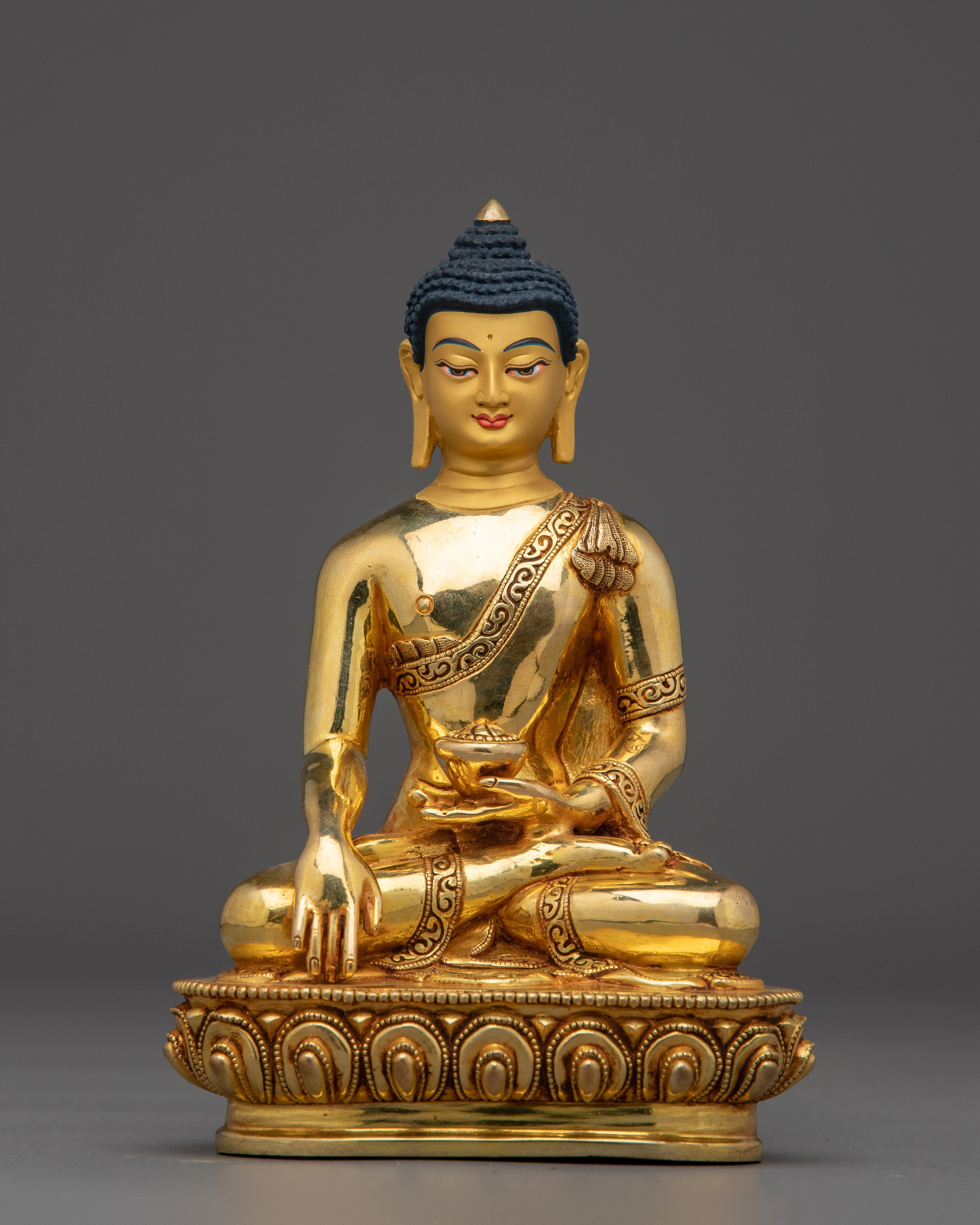 24K Gold Shakyamuni Buddha Statue