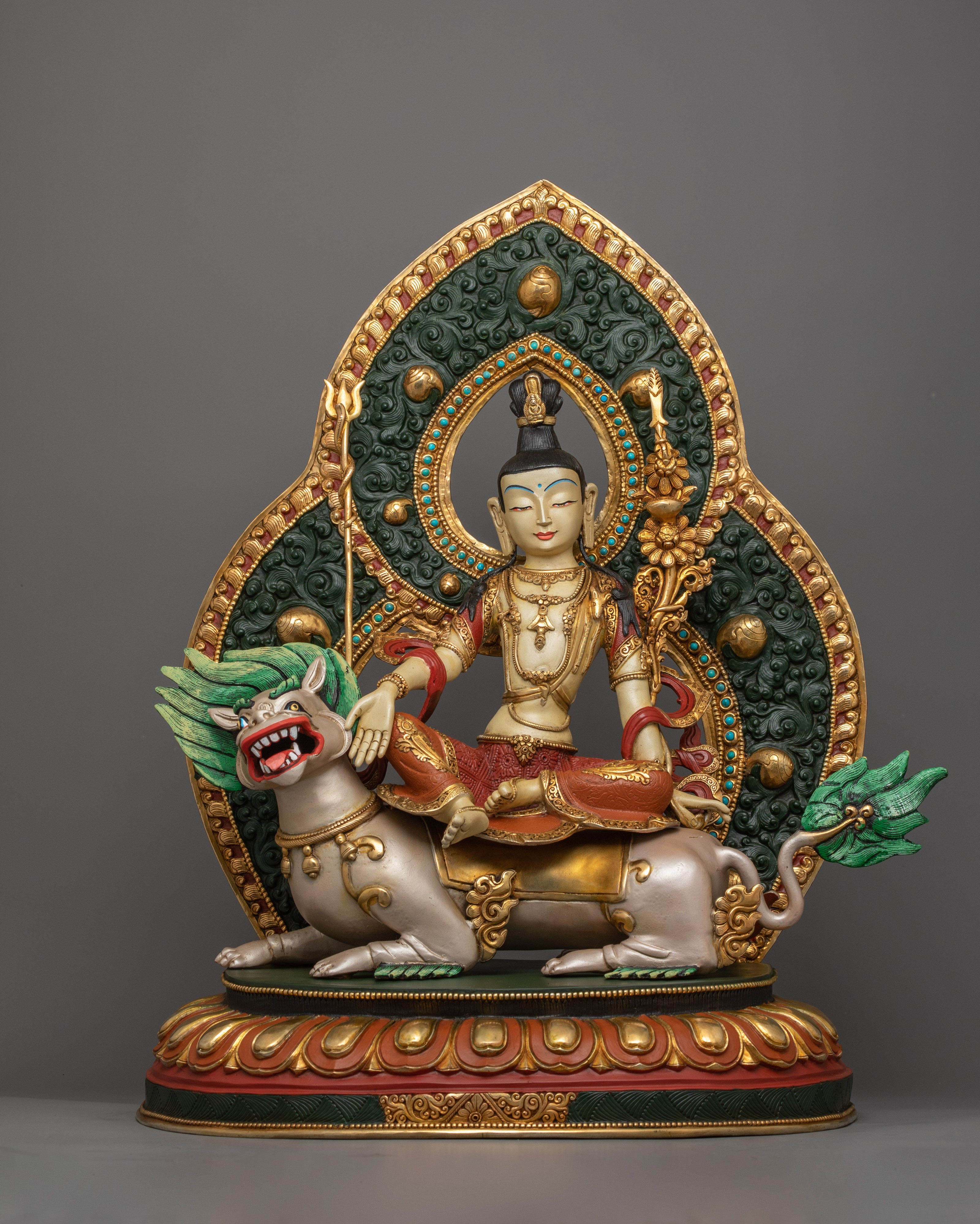 Simhanada Lokeshvara Statue