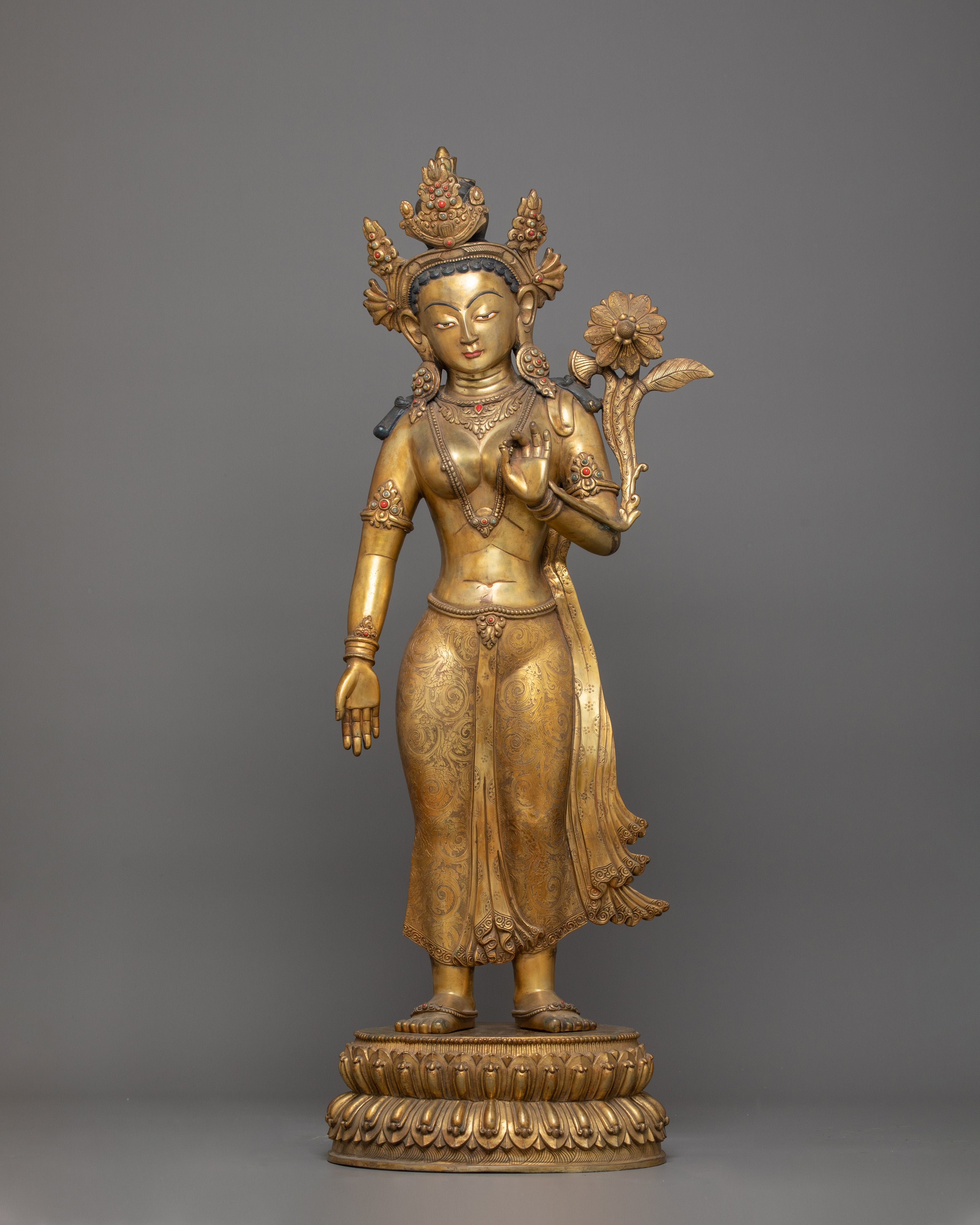 Goddess Standing Green Tara