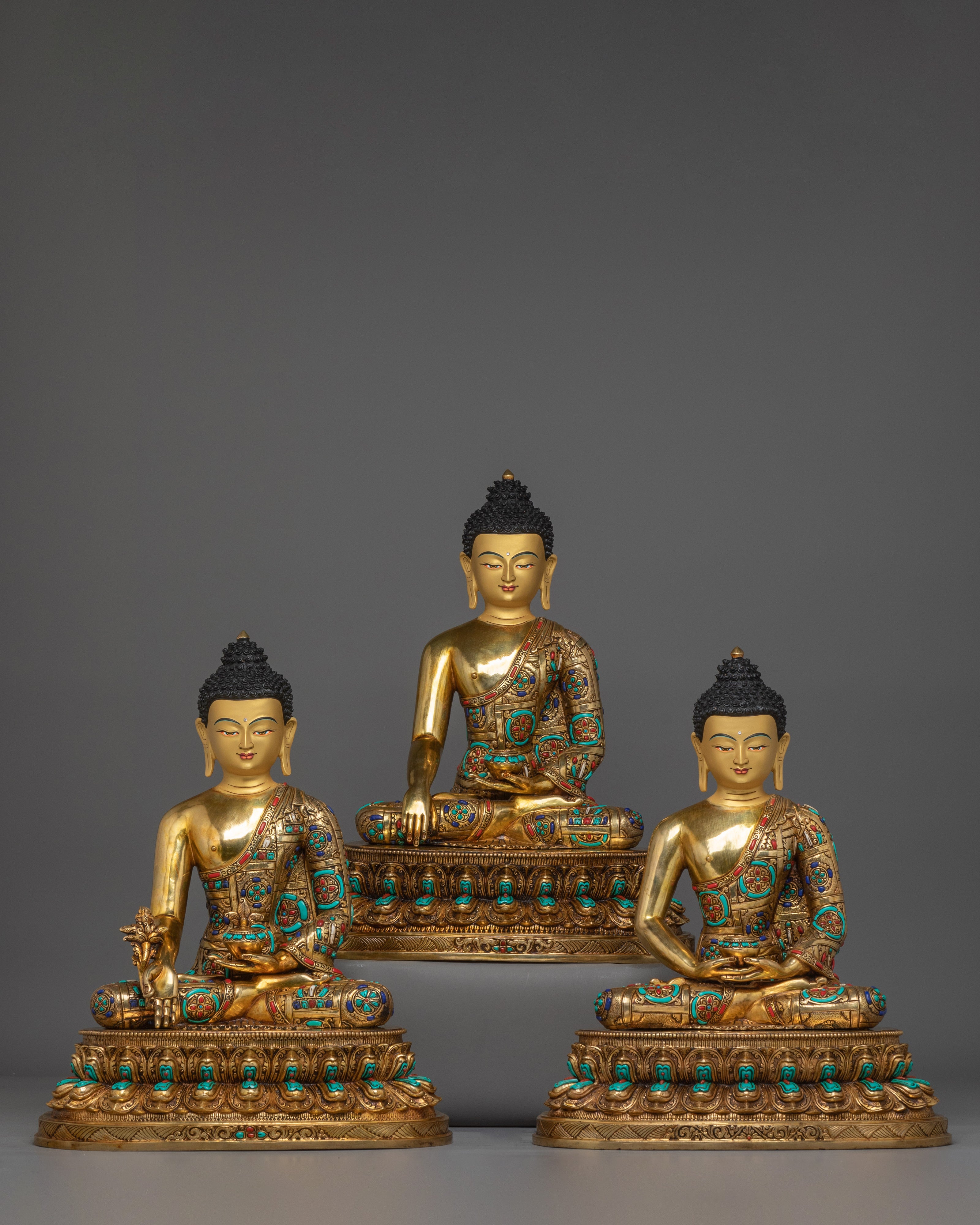 sculpture-of-three-buddha-set
