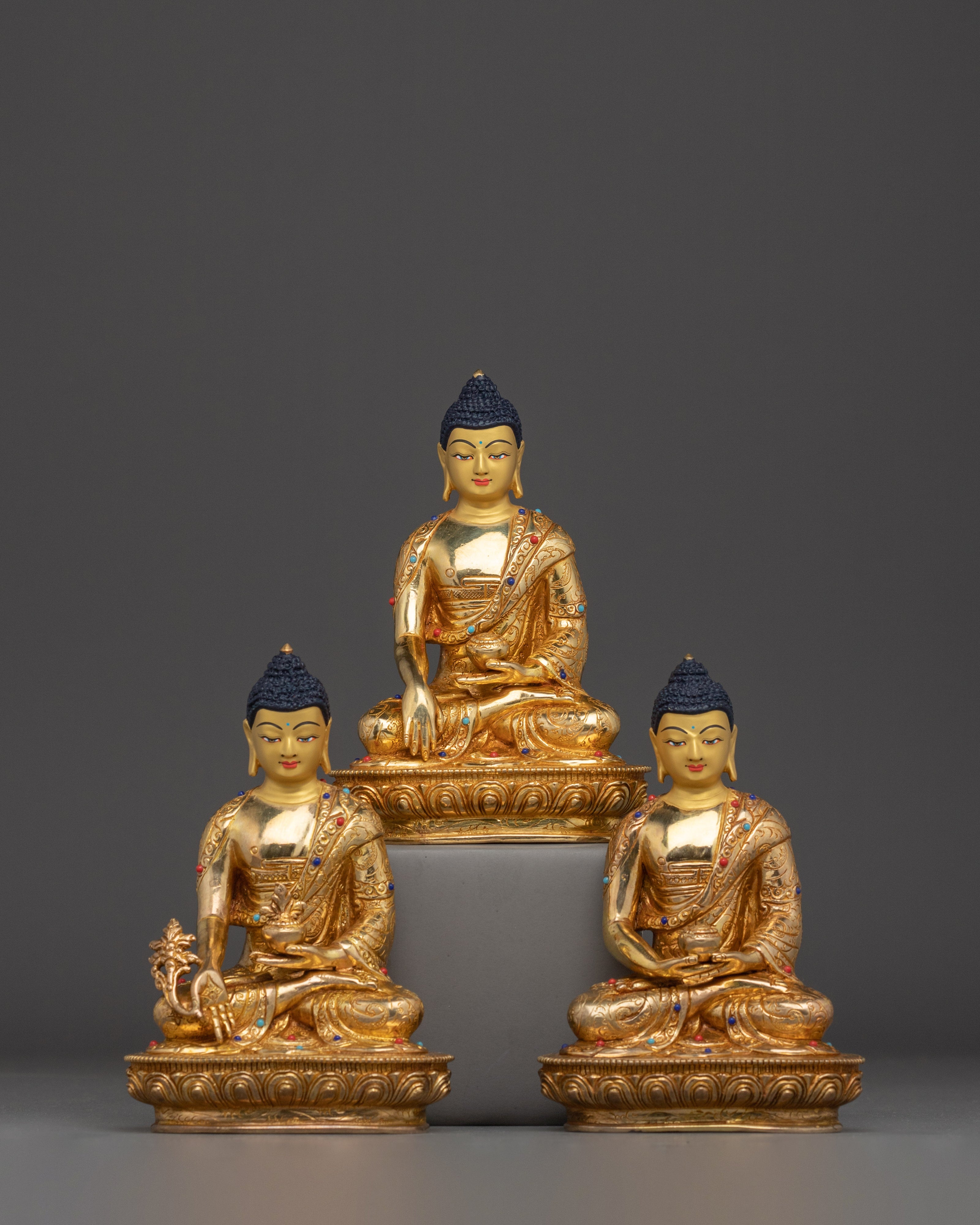 golden-three-buddha-set