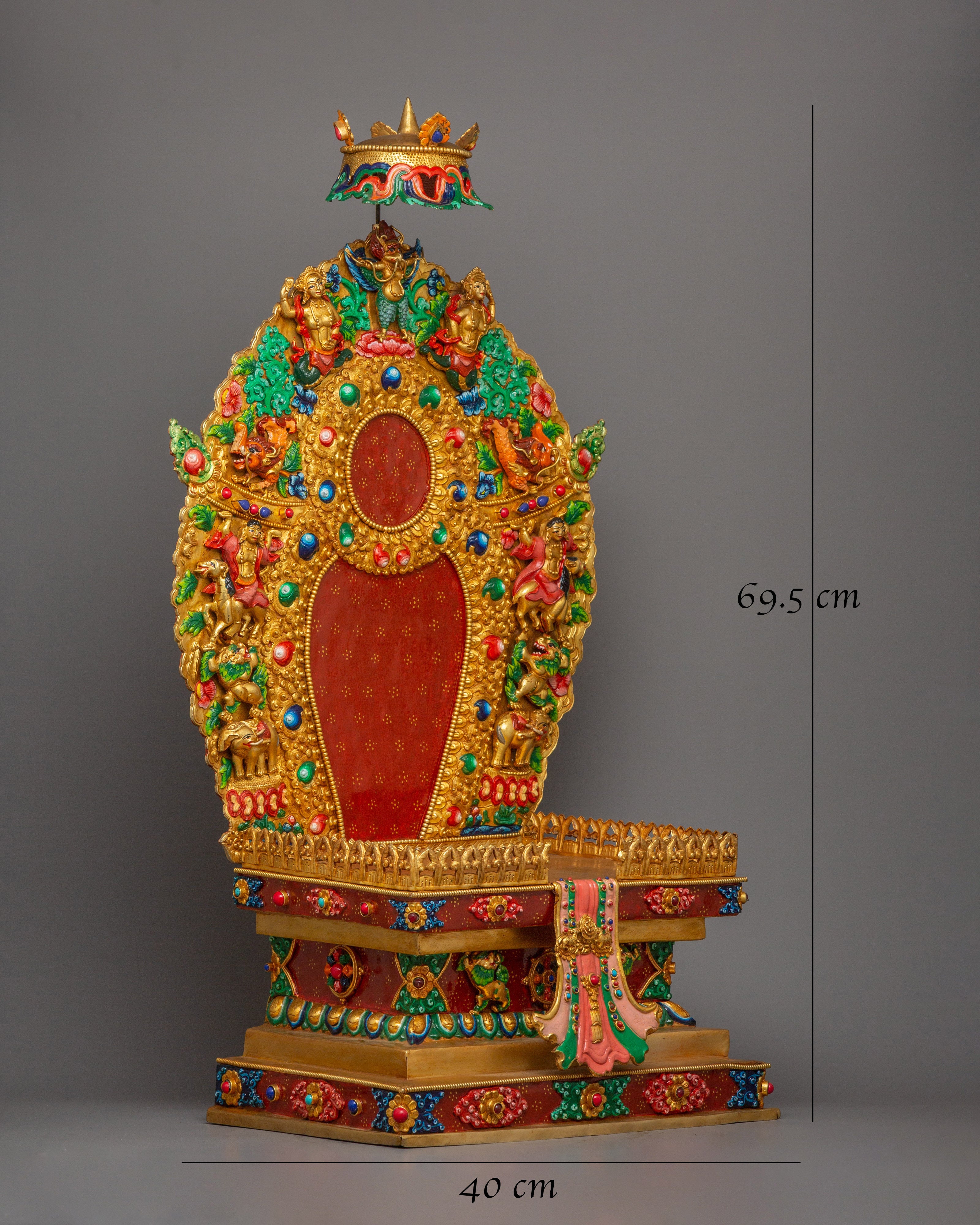 Traditionally Handcrafted Deity Throne | Symbol of Reverence and Divinity