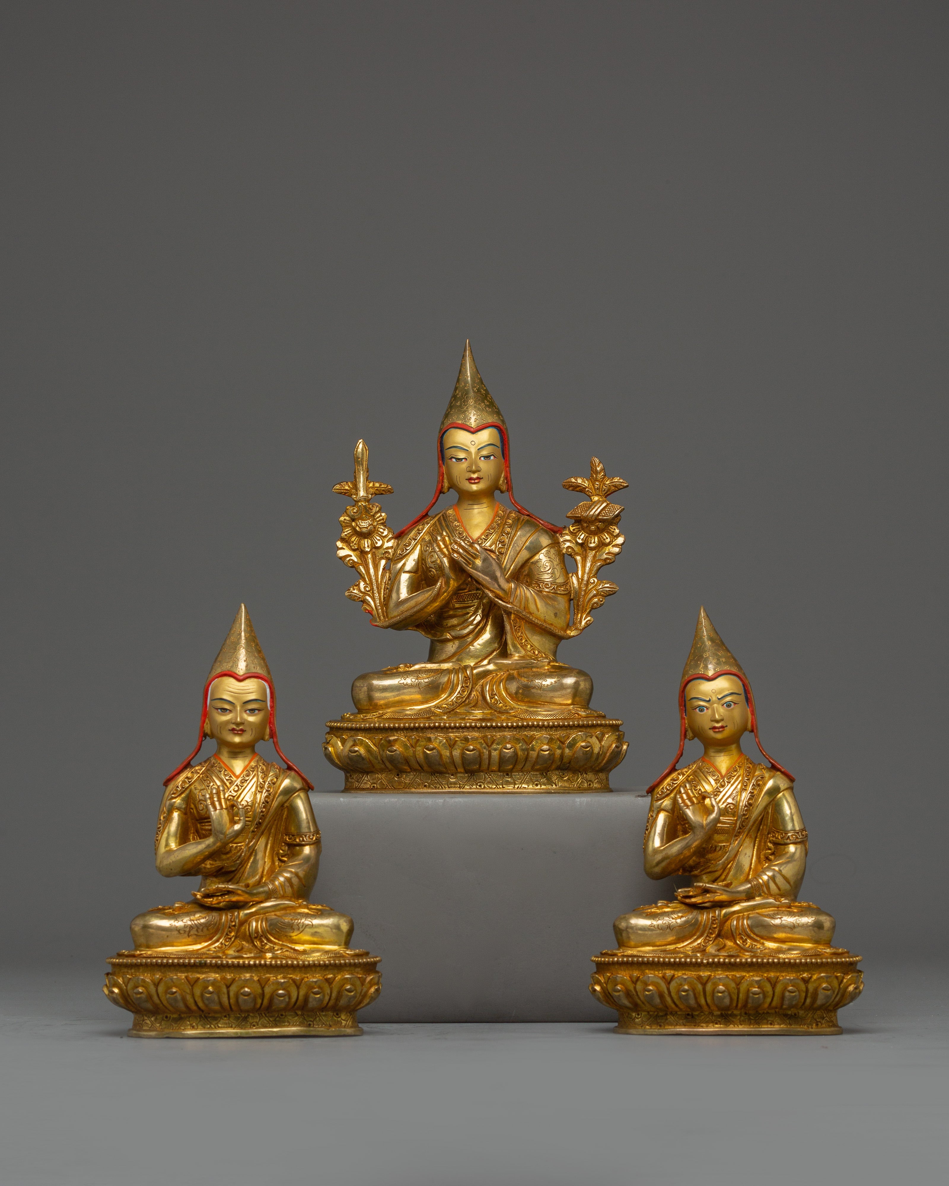 Handcrafted Tsongkhapa Set Statue
