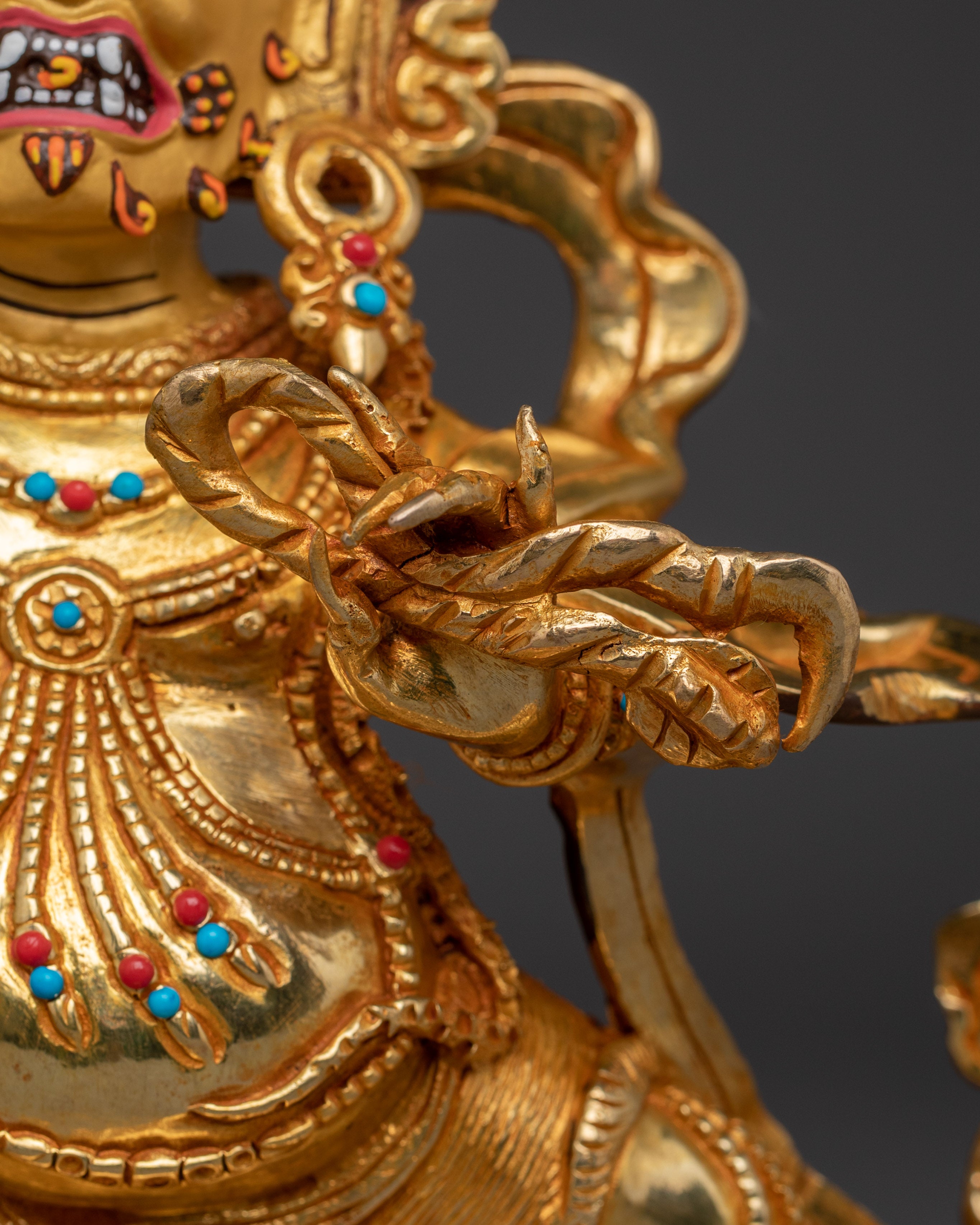 Vajrapani Copper Statue | Chana Dorje - Wrathful Bodhisattva Figurine