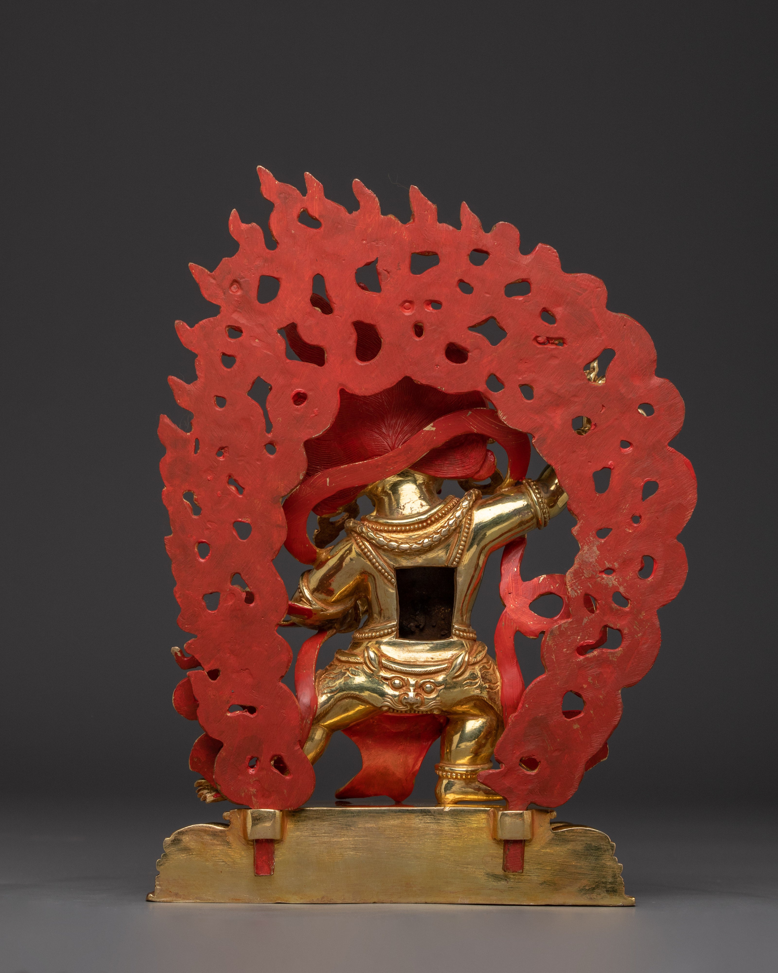 Bodhisattva Vajrapani Golden Statue | Chana Dorje - Guardian of the Dharma
