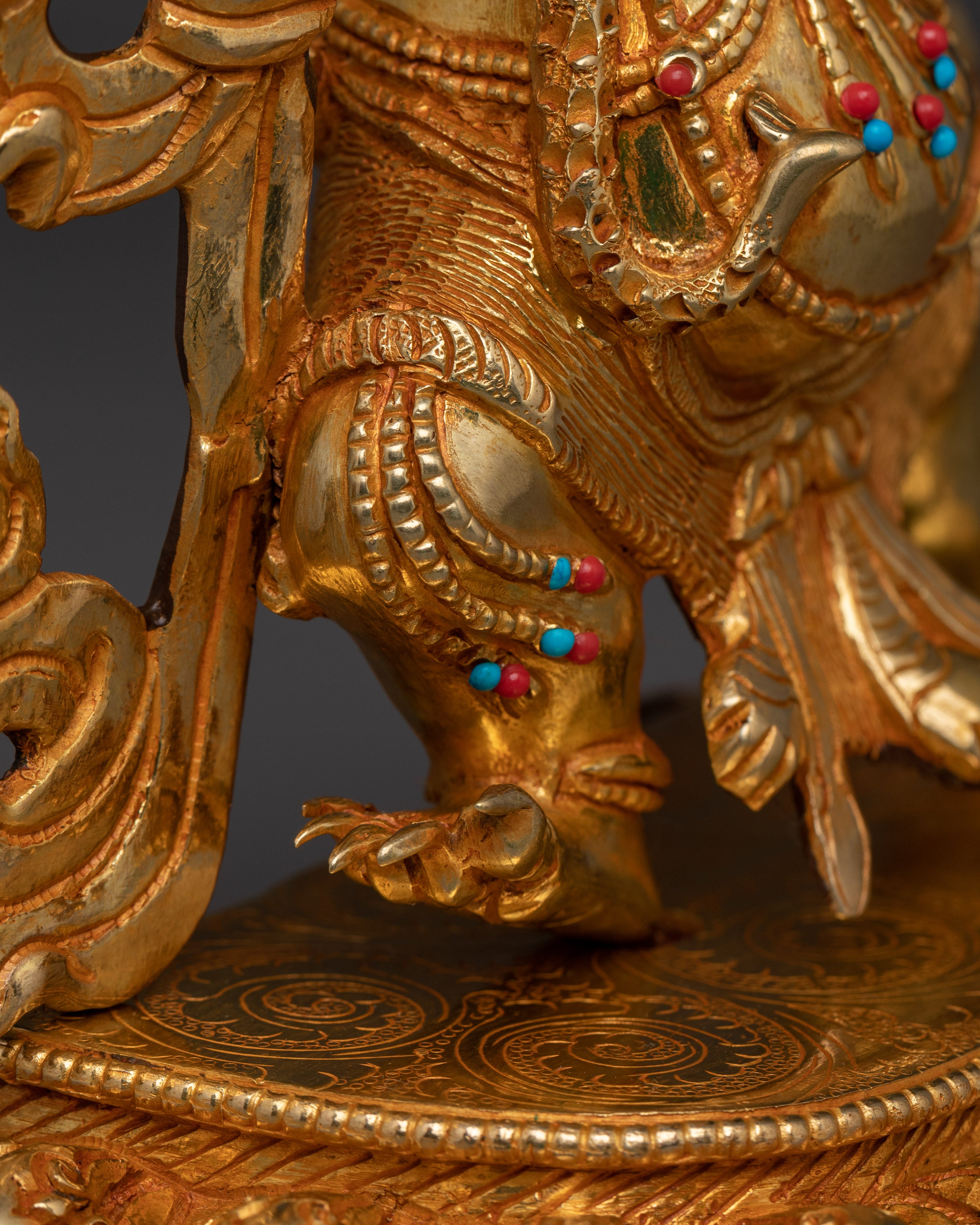 Vajrapani Copper Statue | Chana Dorje - Wrathful Bodhisattva Figurine