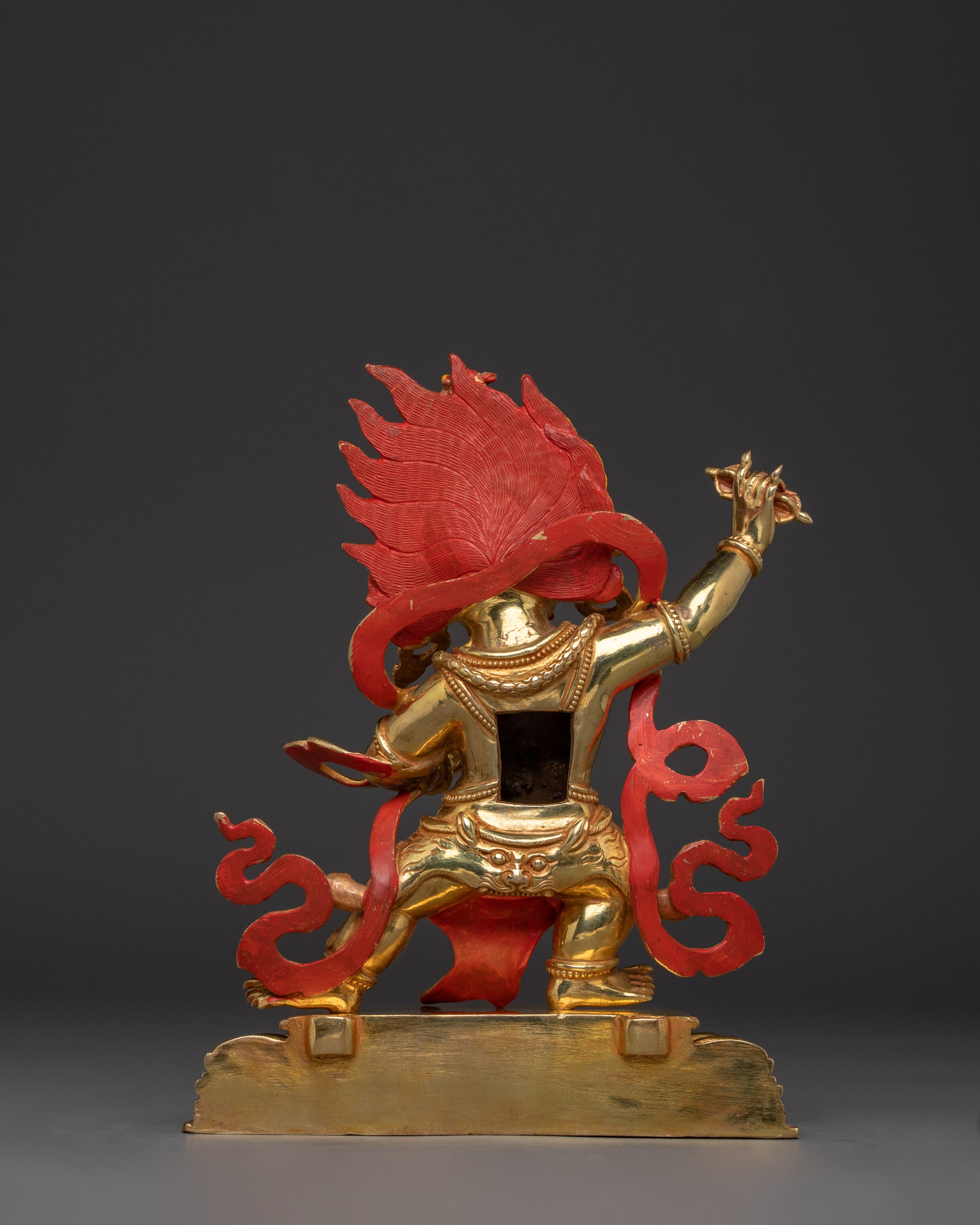 Bodhisattva Vajrapani Golden Statue | Chana Dorje - Guardian of the Dharma