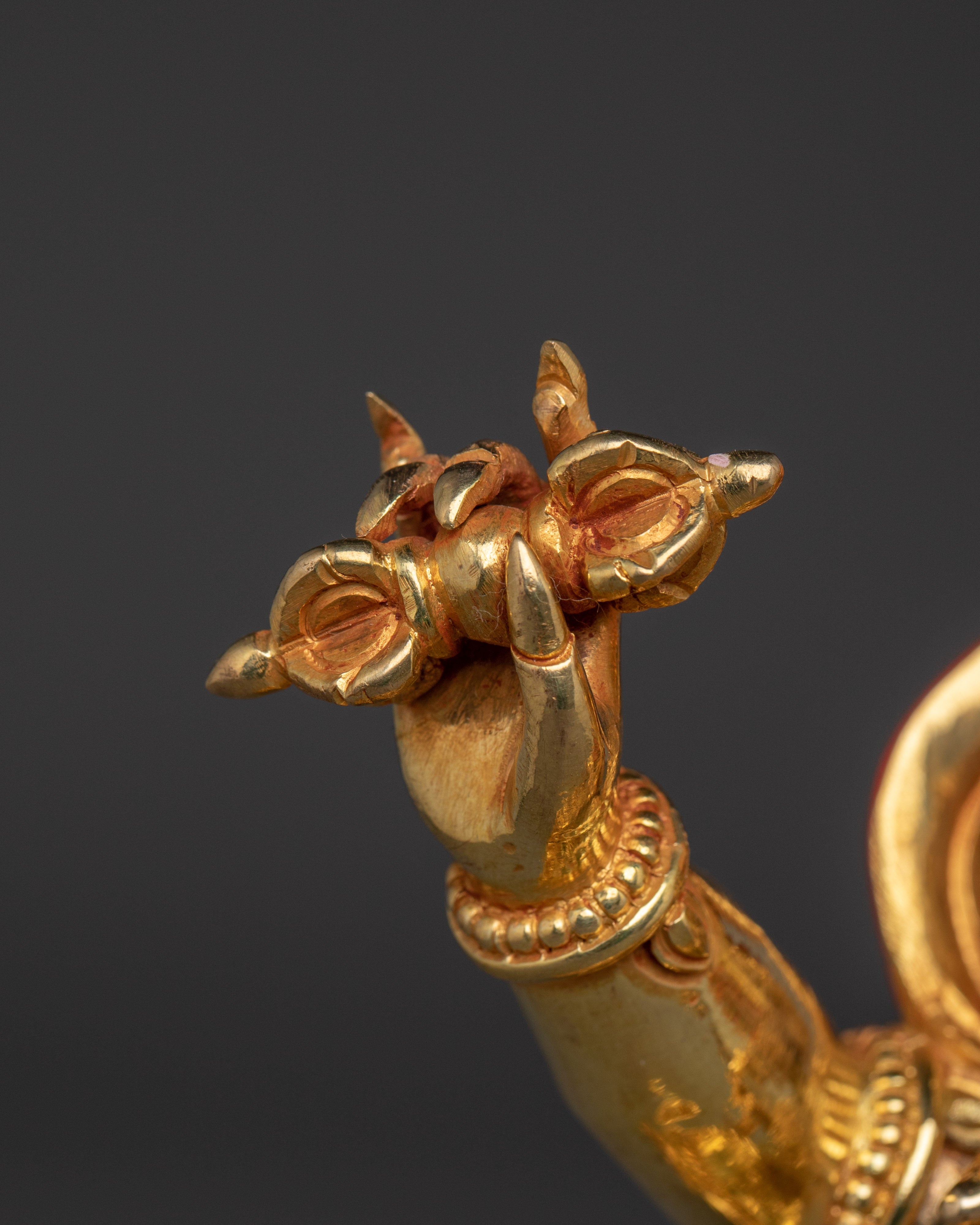 Bodhisattva Vajrapani Golden Statue | Chana Dorje - Guardian of the Dharma