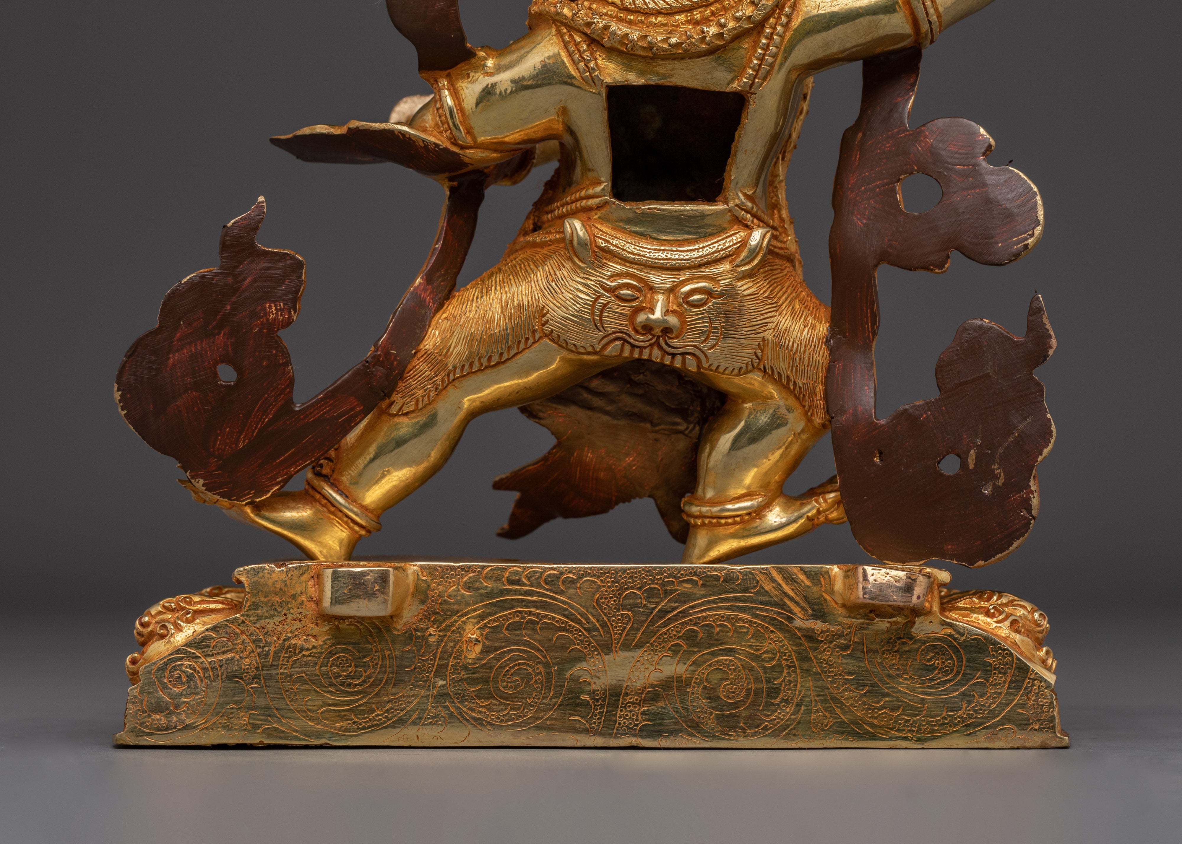 Vajrapani Copper Statue | Chana Dorje - Wrathful Bodhisattva Figurine