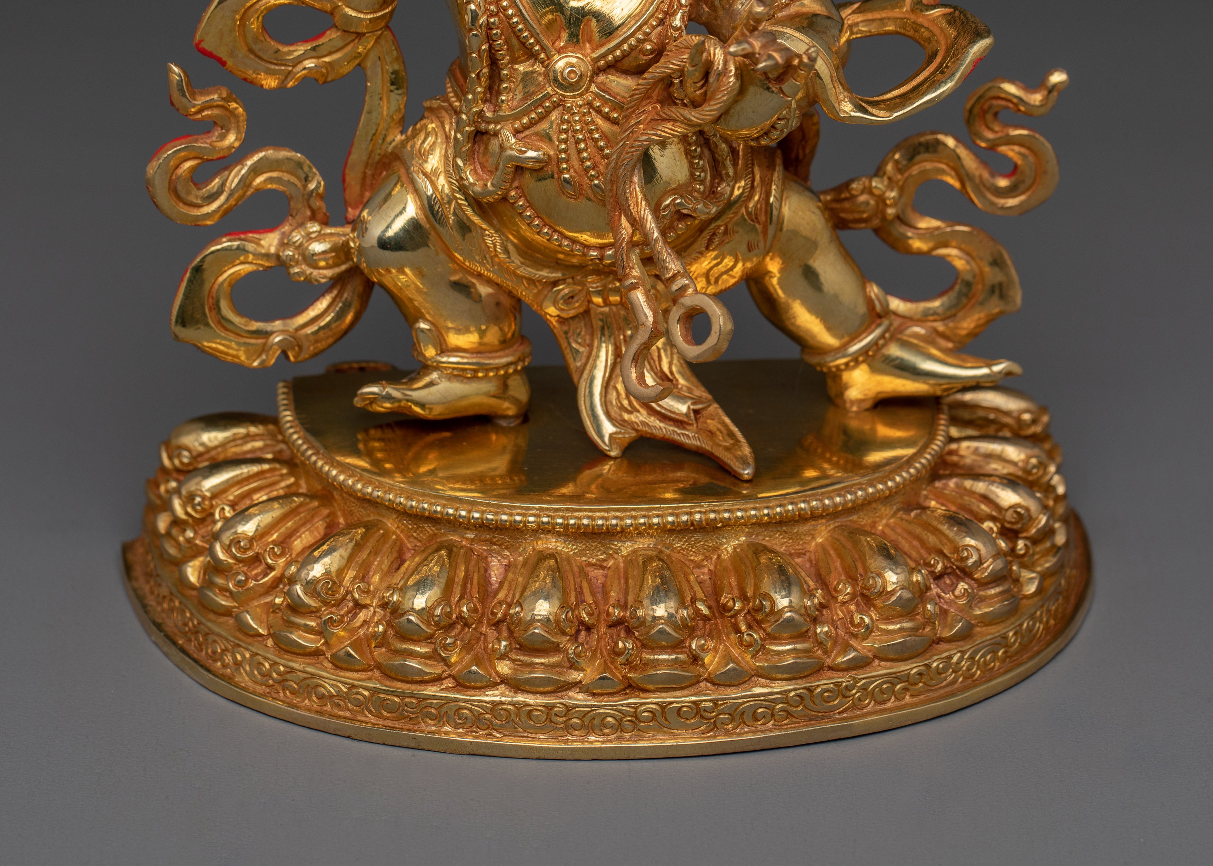 Bodhisattva Vajrapani Golden Statue | Chana Dorje - Guardian of the Dharma