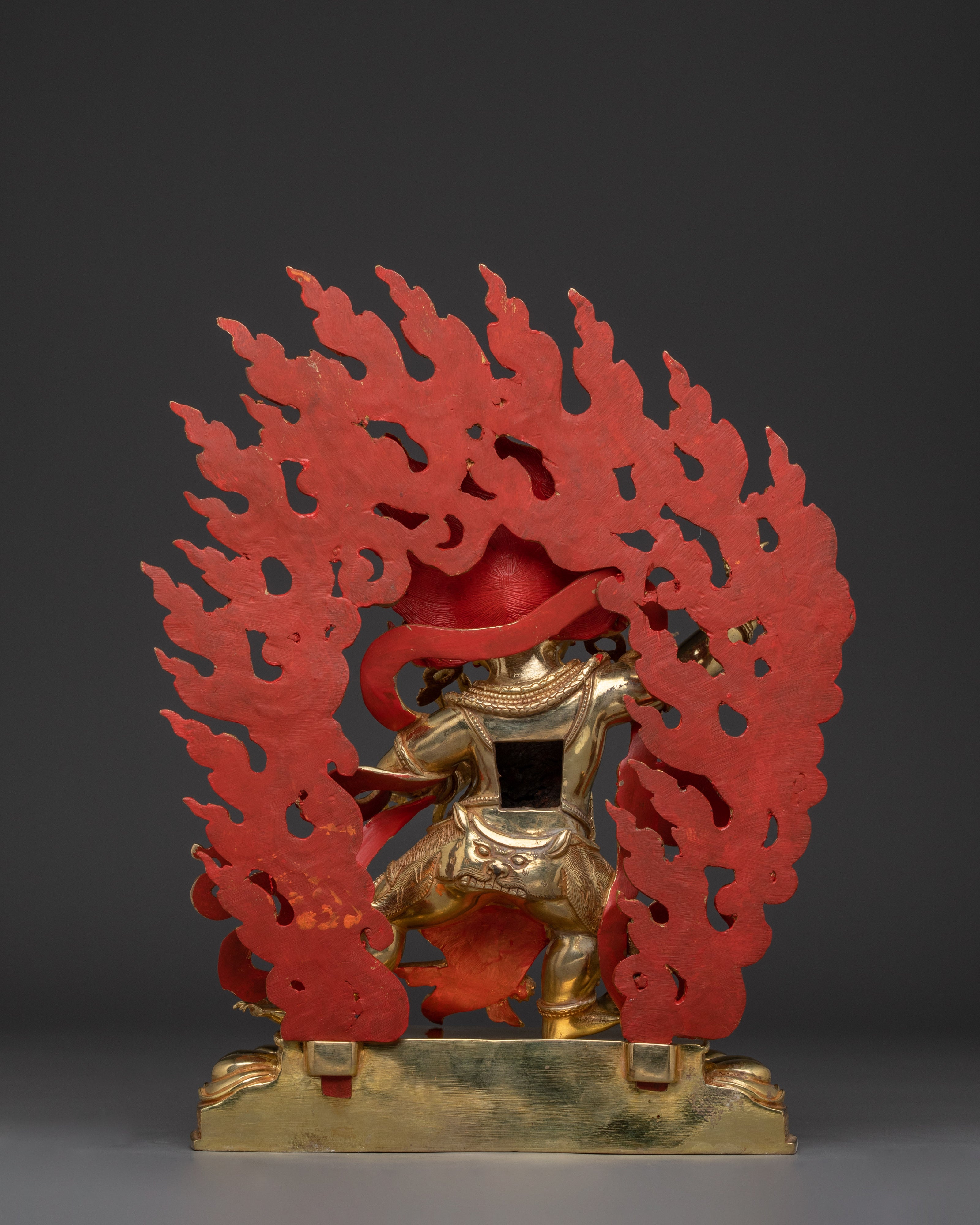 Vajrapani Gold Gilded Statue | Tibetan Buddhist Chana Dorje Figurine