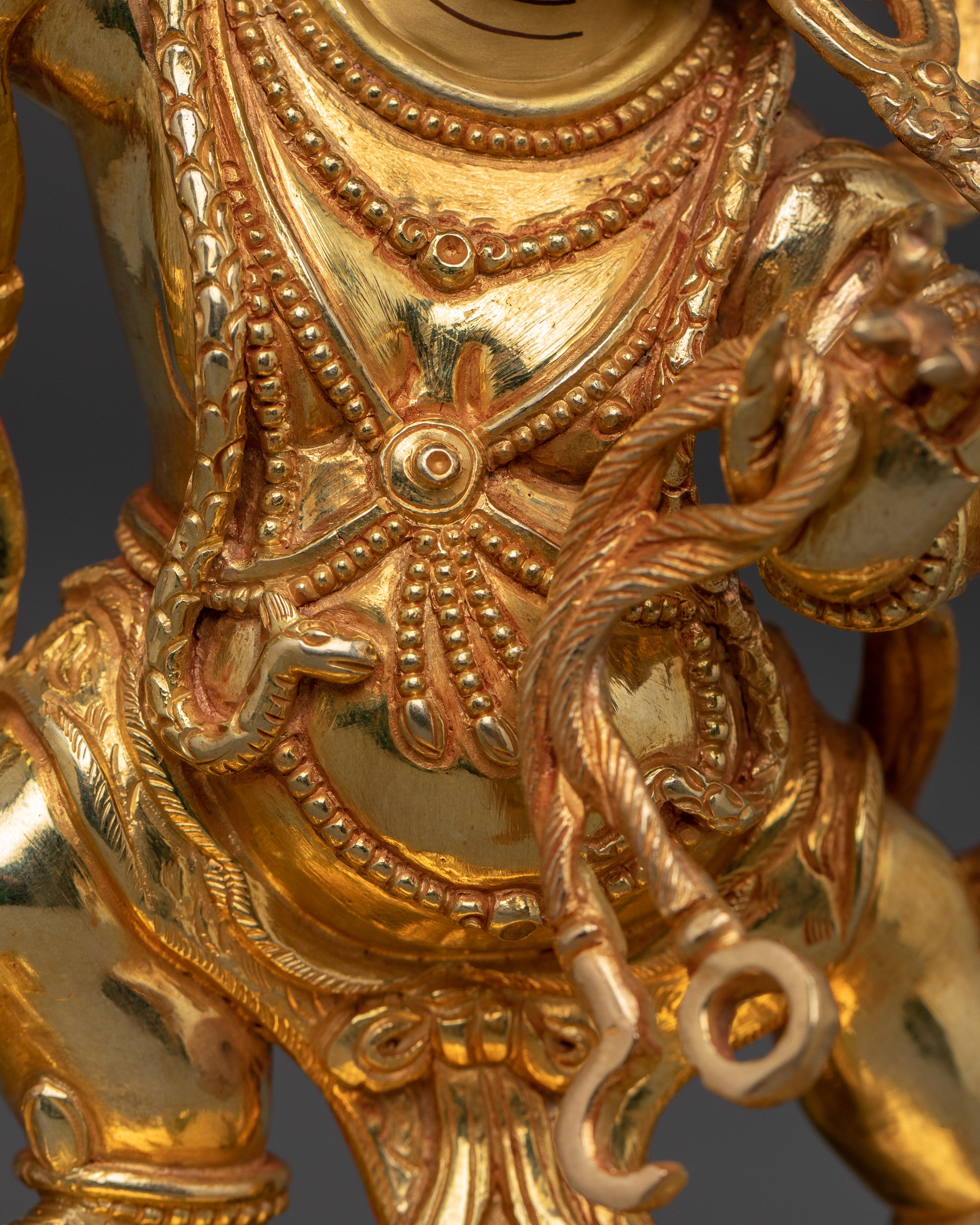 Bodhisattva Vajrapani Golden Statue | Chana Dorje - Guardian of the Dharma
