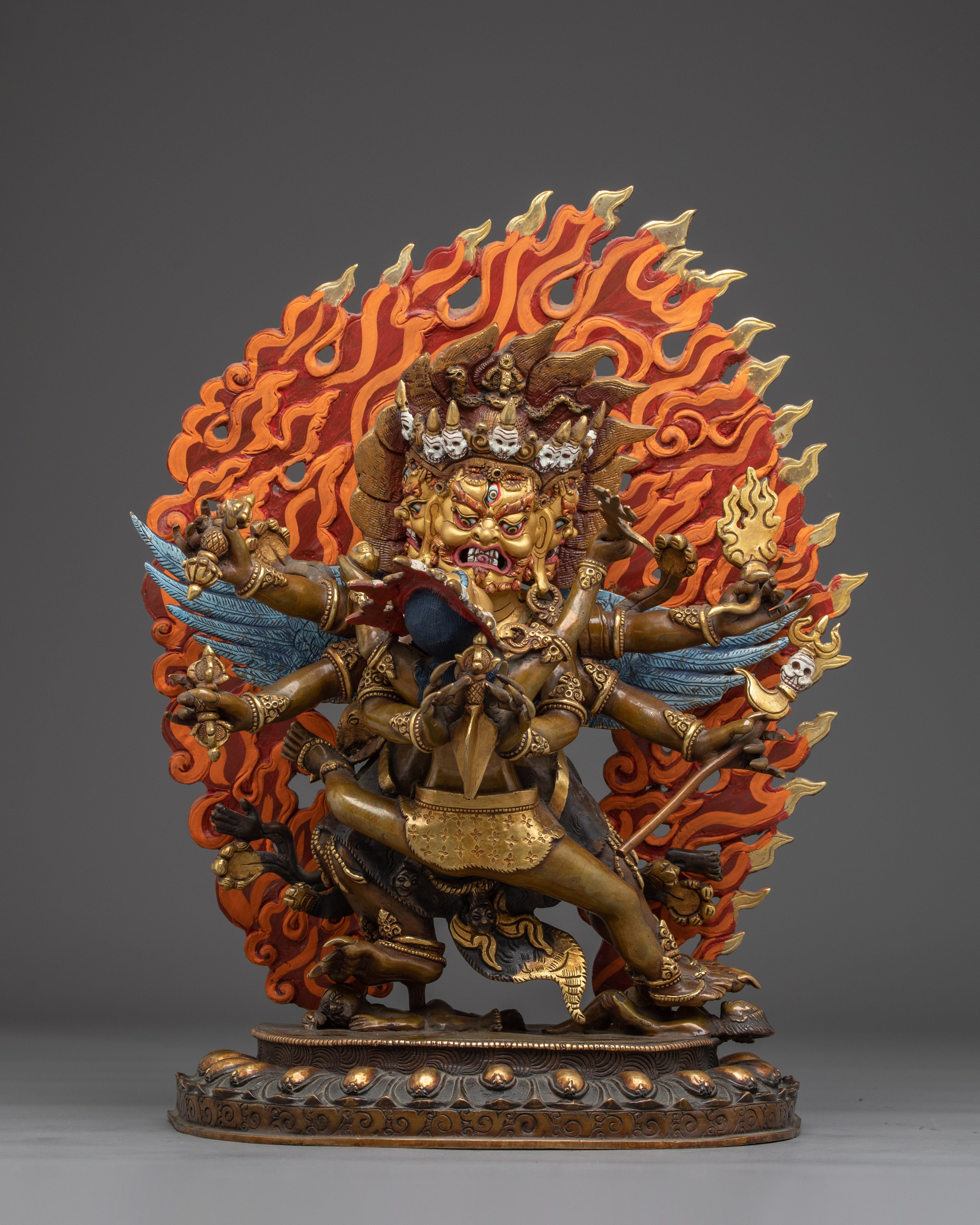 Vajrakilaya Statue 24K Gold Gilded