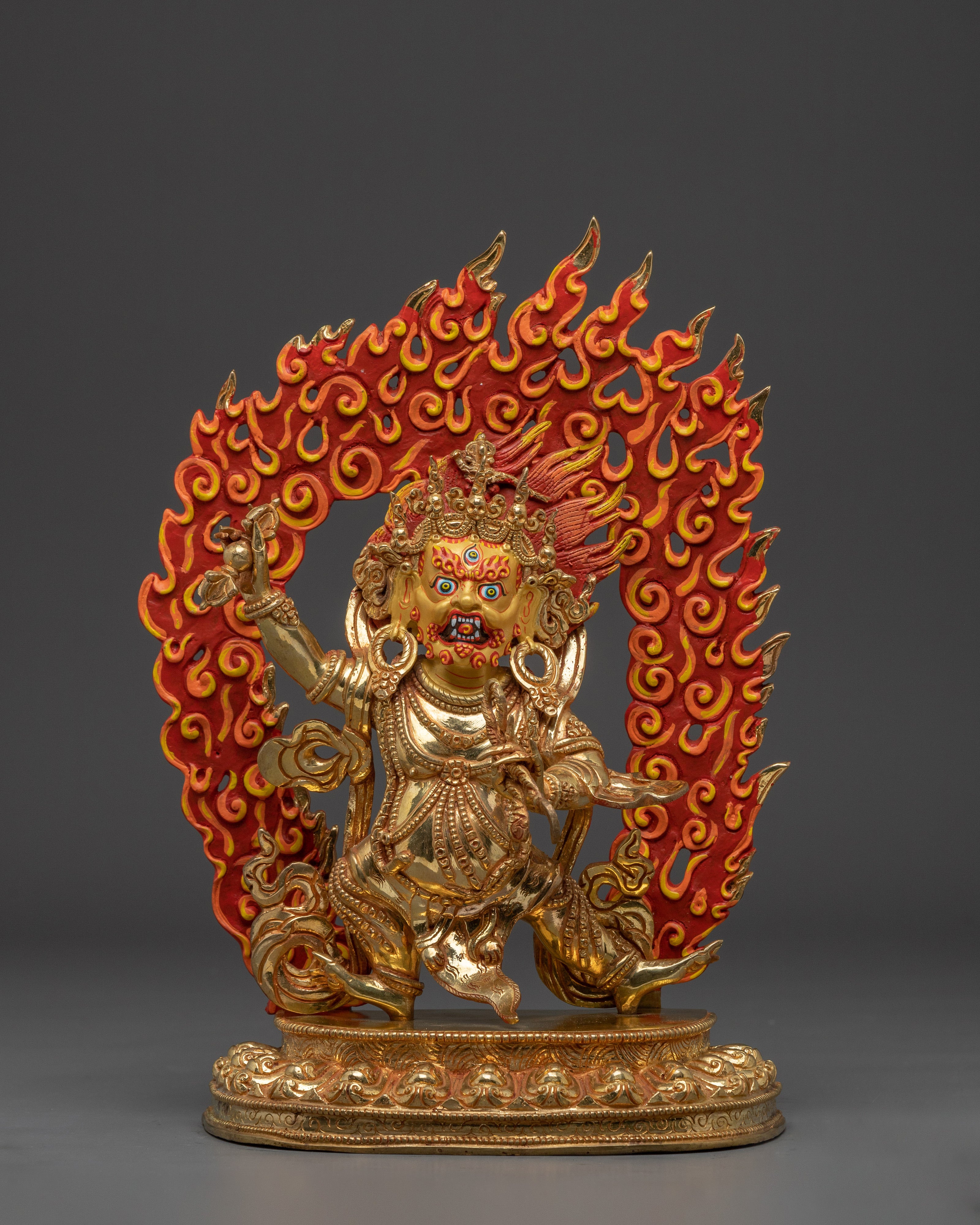 Vajrapani Copper and Gold Statue