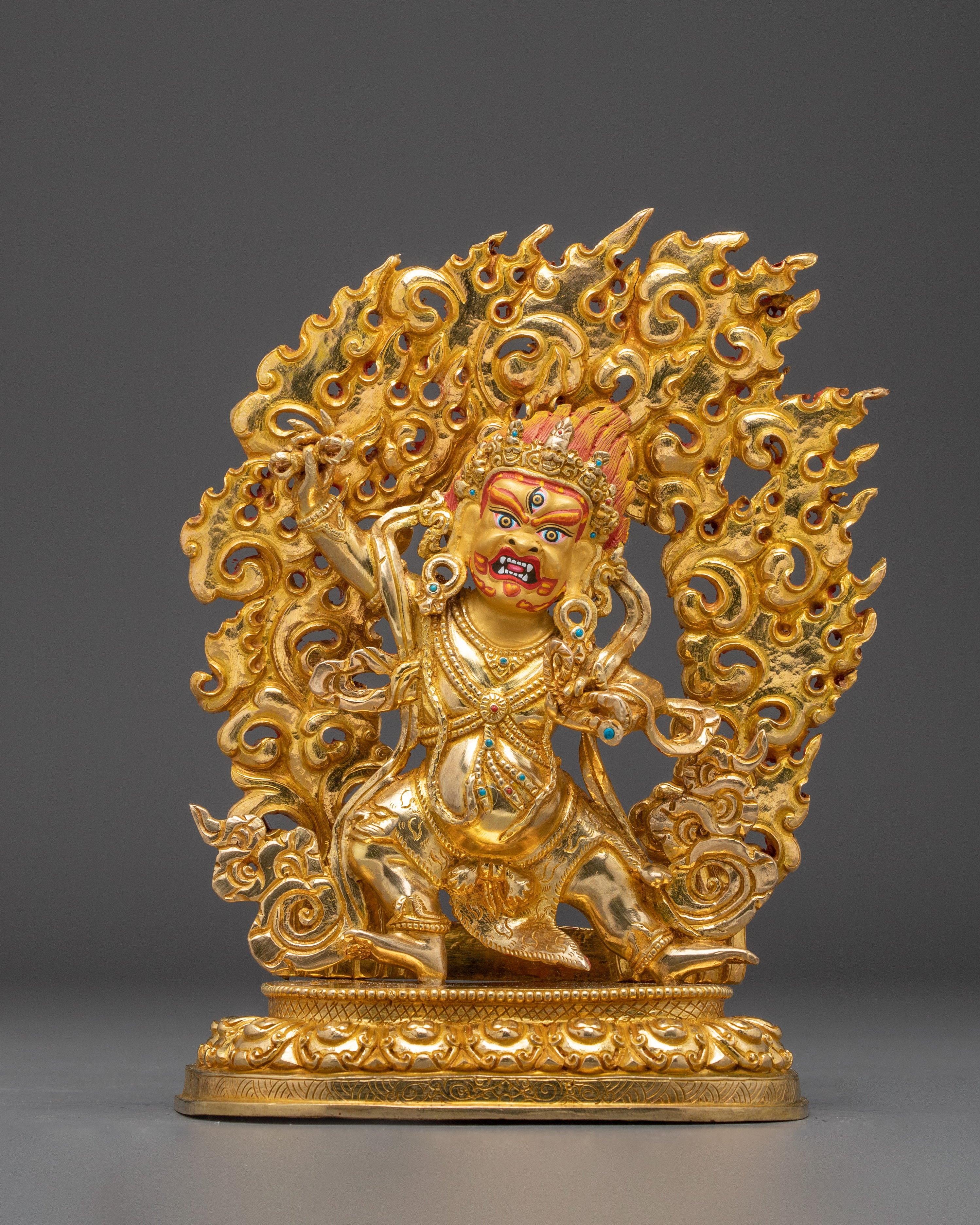 Tibetan Vajrapani Copper Figurine