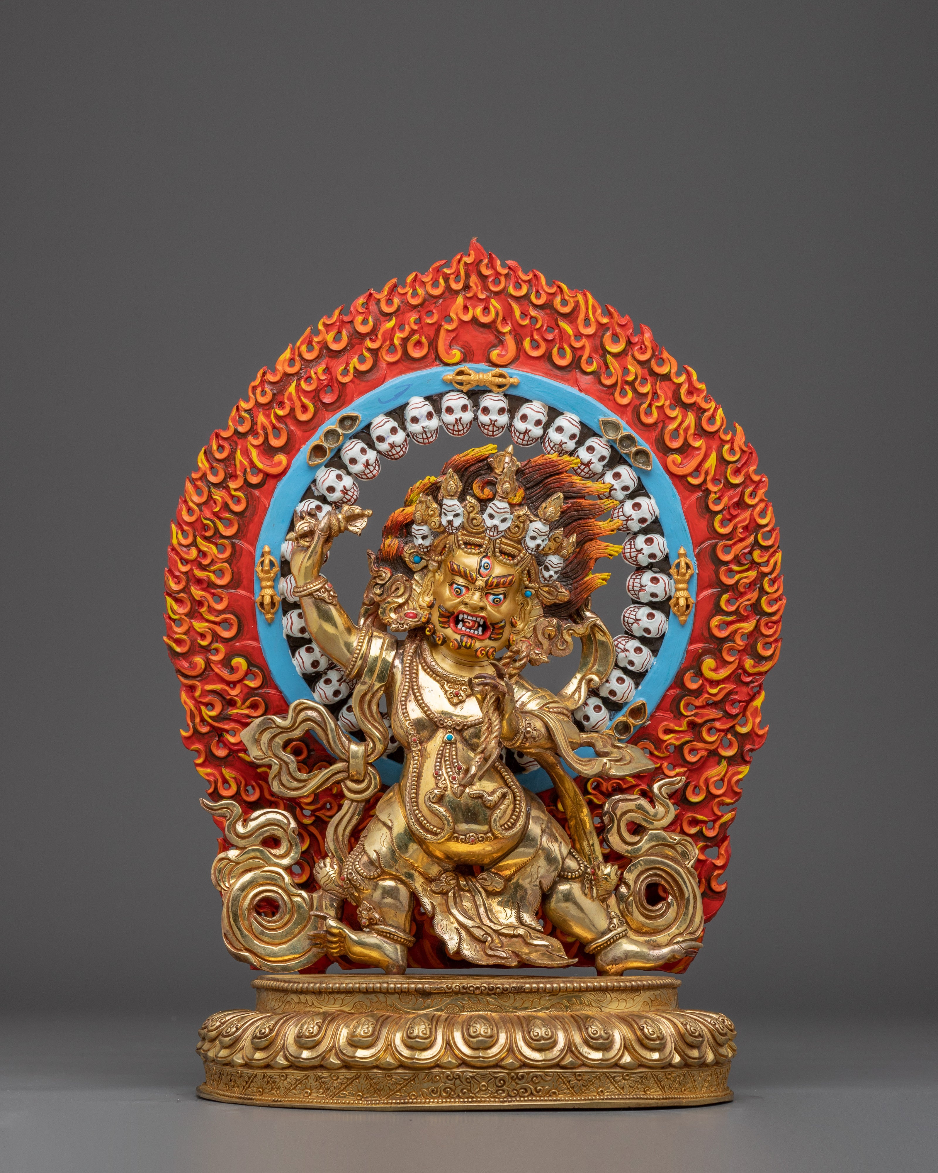 Vajrapani Gold Gilded and Copper Art