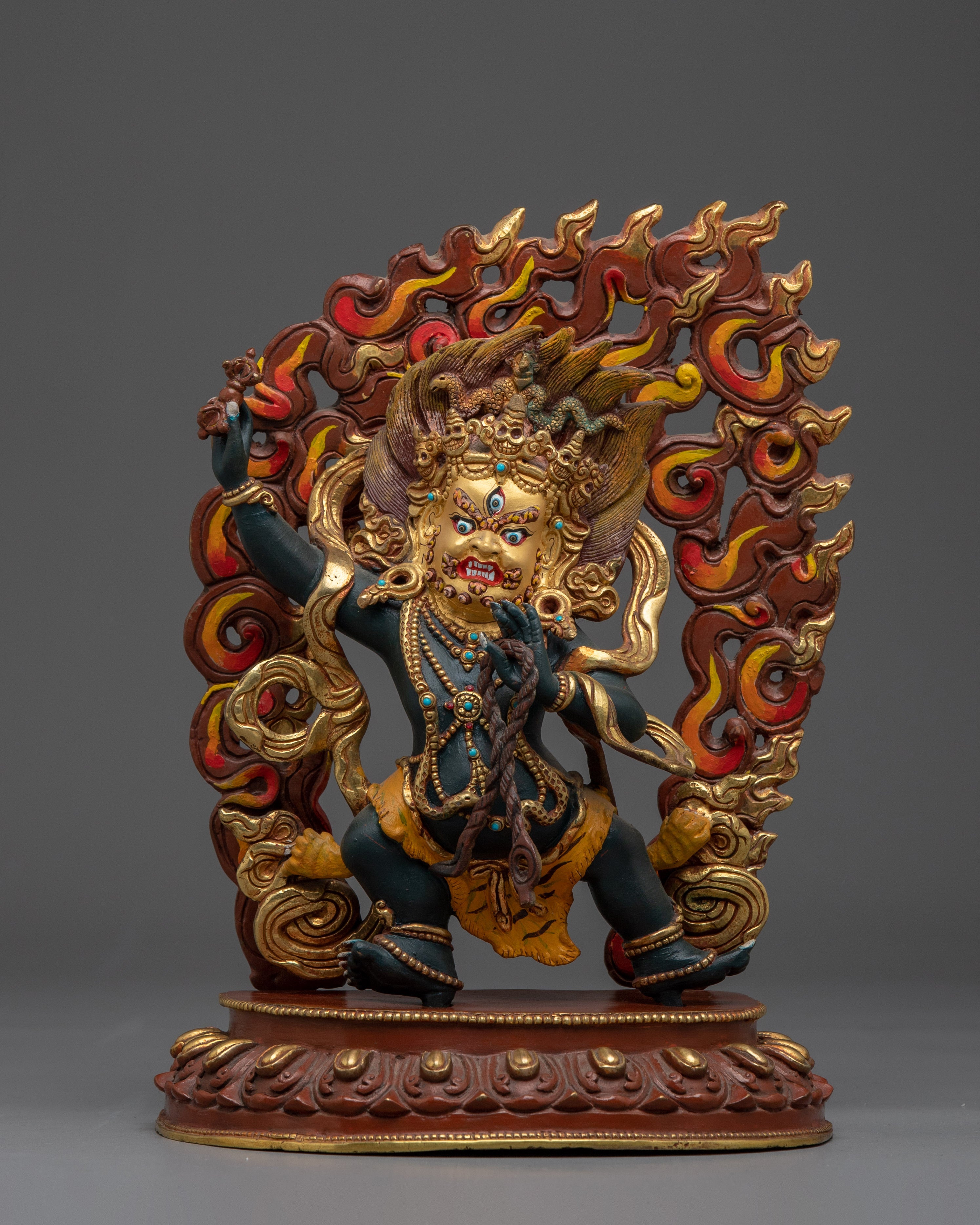 Vajrapani Colorful Copper Statue