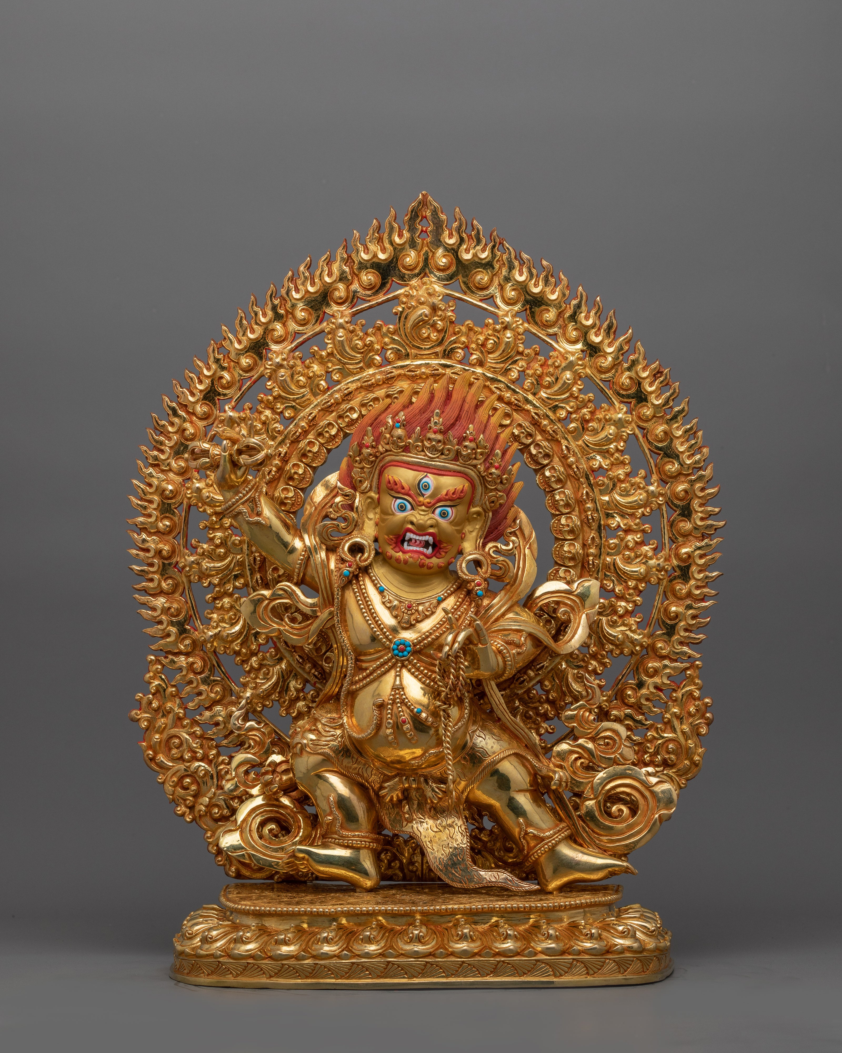 Buddhist Wrathful Deity Vajrapani sculpture