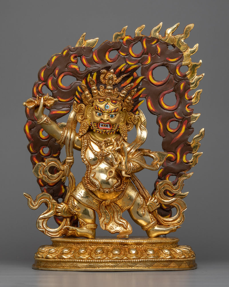 vajrapani-bodhisattva-gilt sculpture