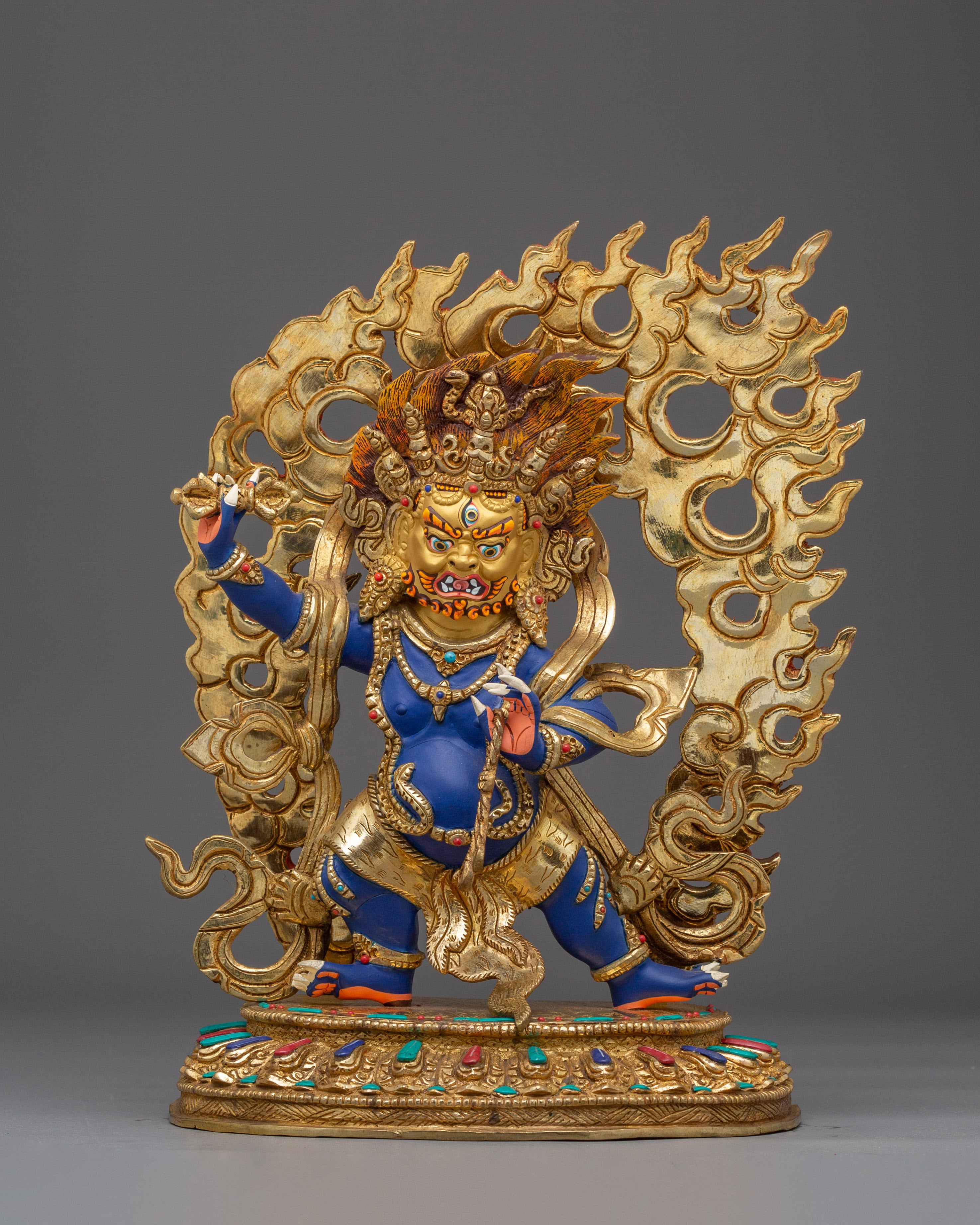 Handmade Vajrapani Statue: The Protector of Buddha