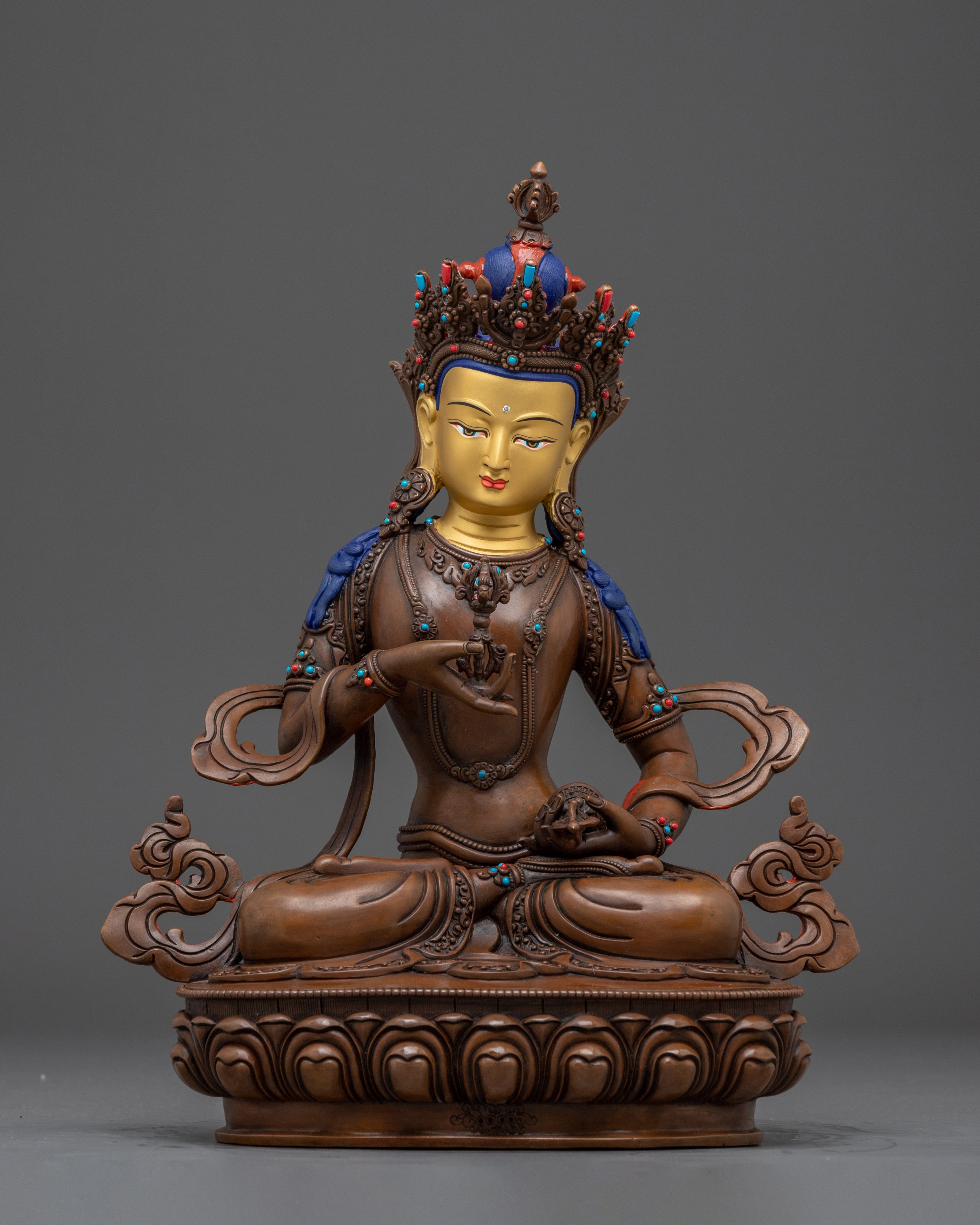 Sacred Oxidized Vajrasattva Figurine