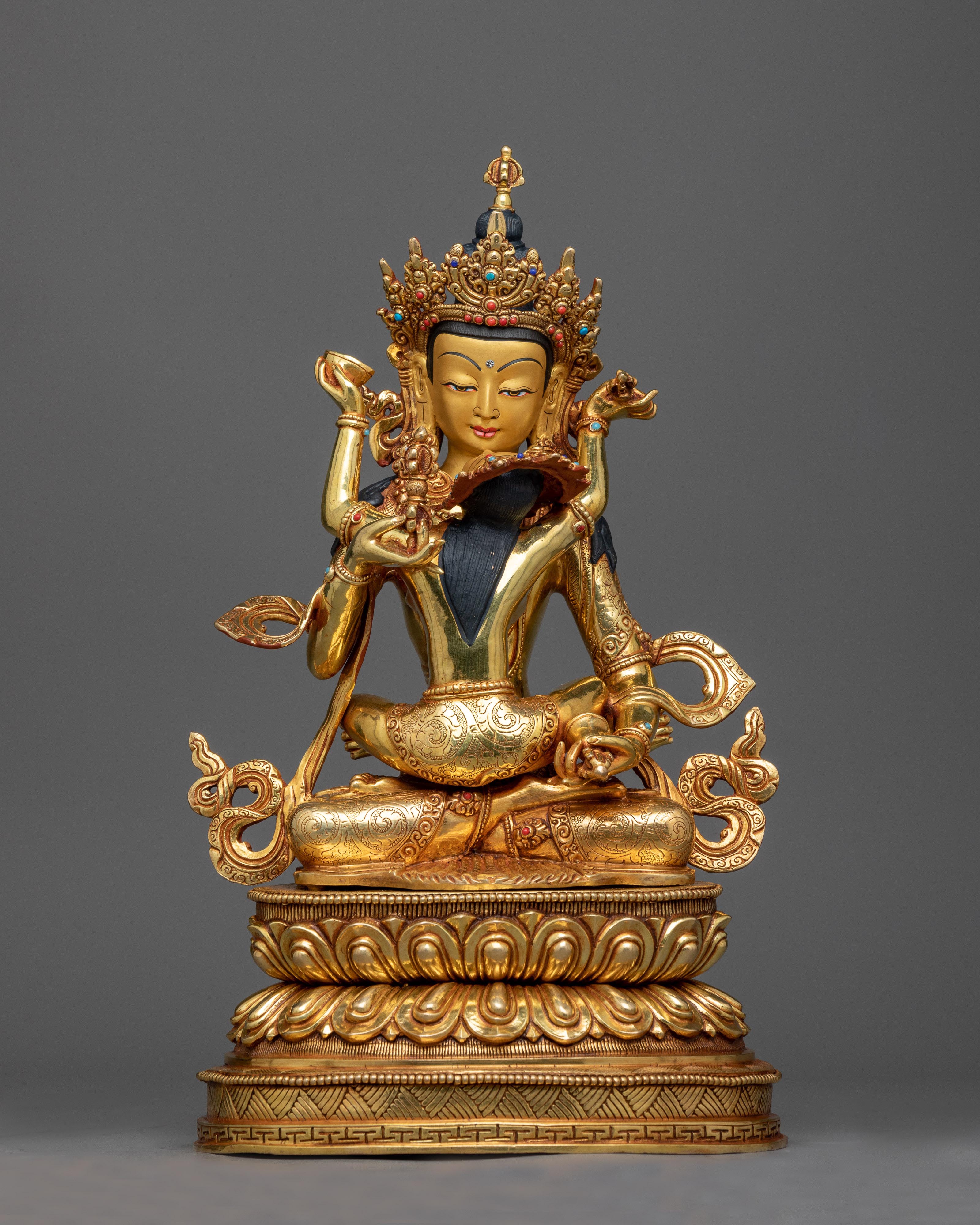 vajrasattva-with-consort-copper statue