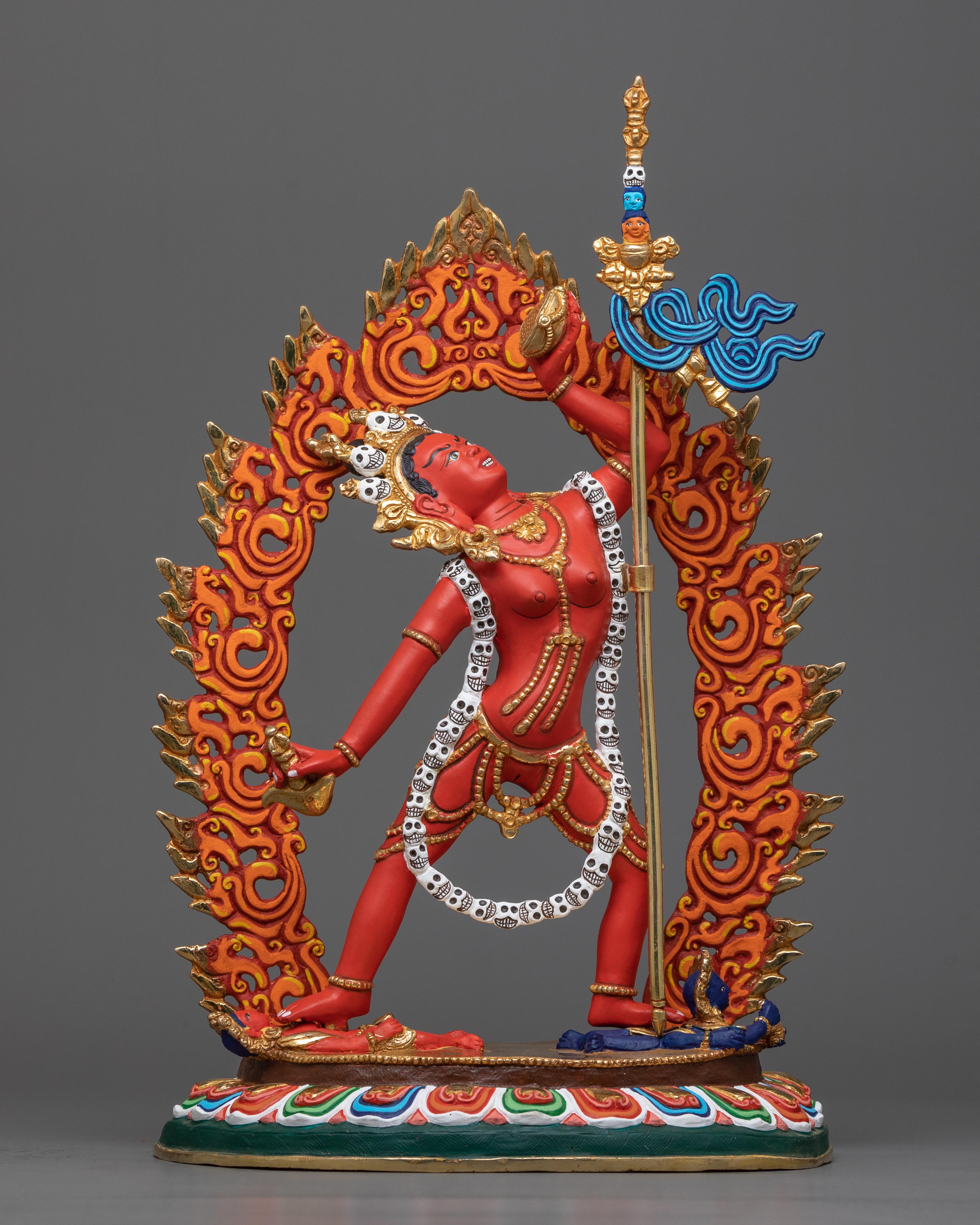 red vajrayogini-statue