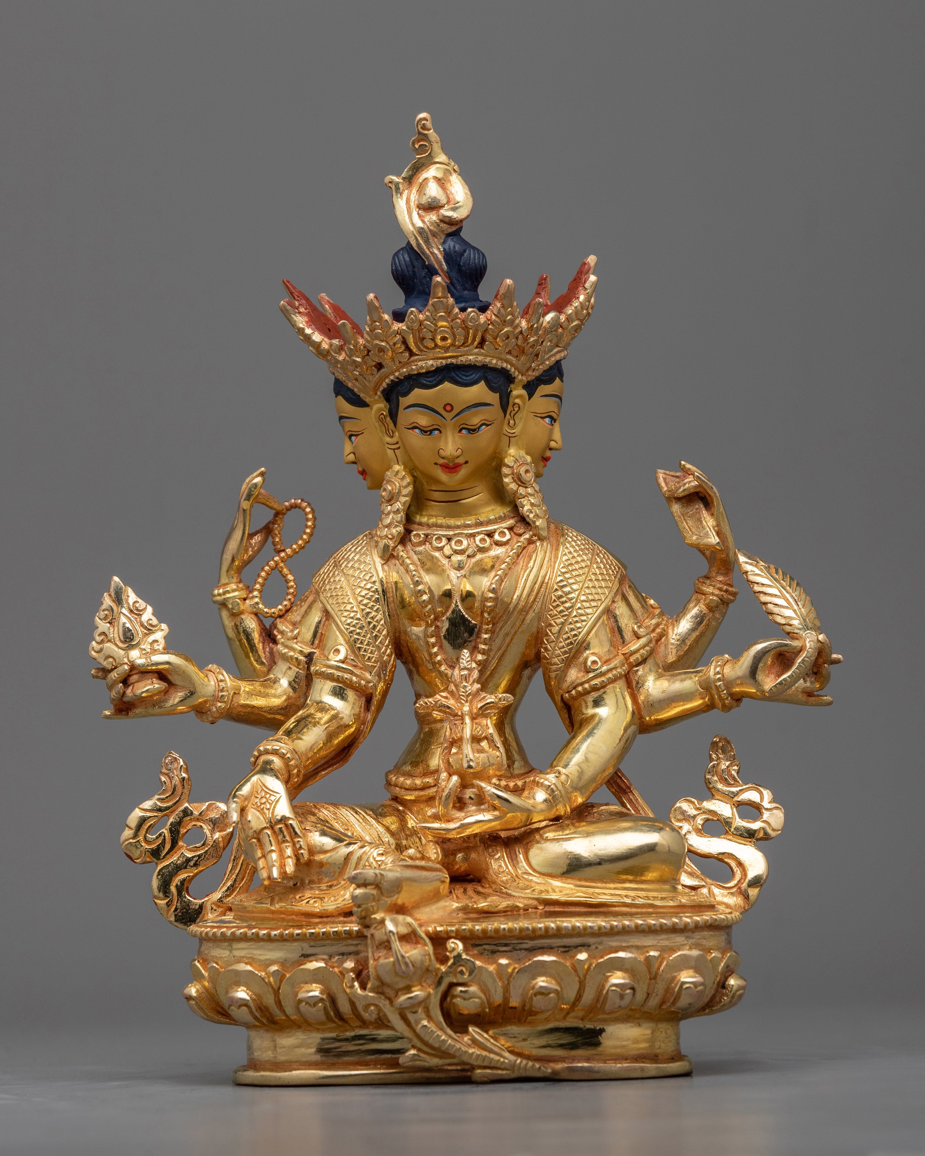 Golden Vasudhara Statue