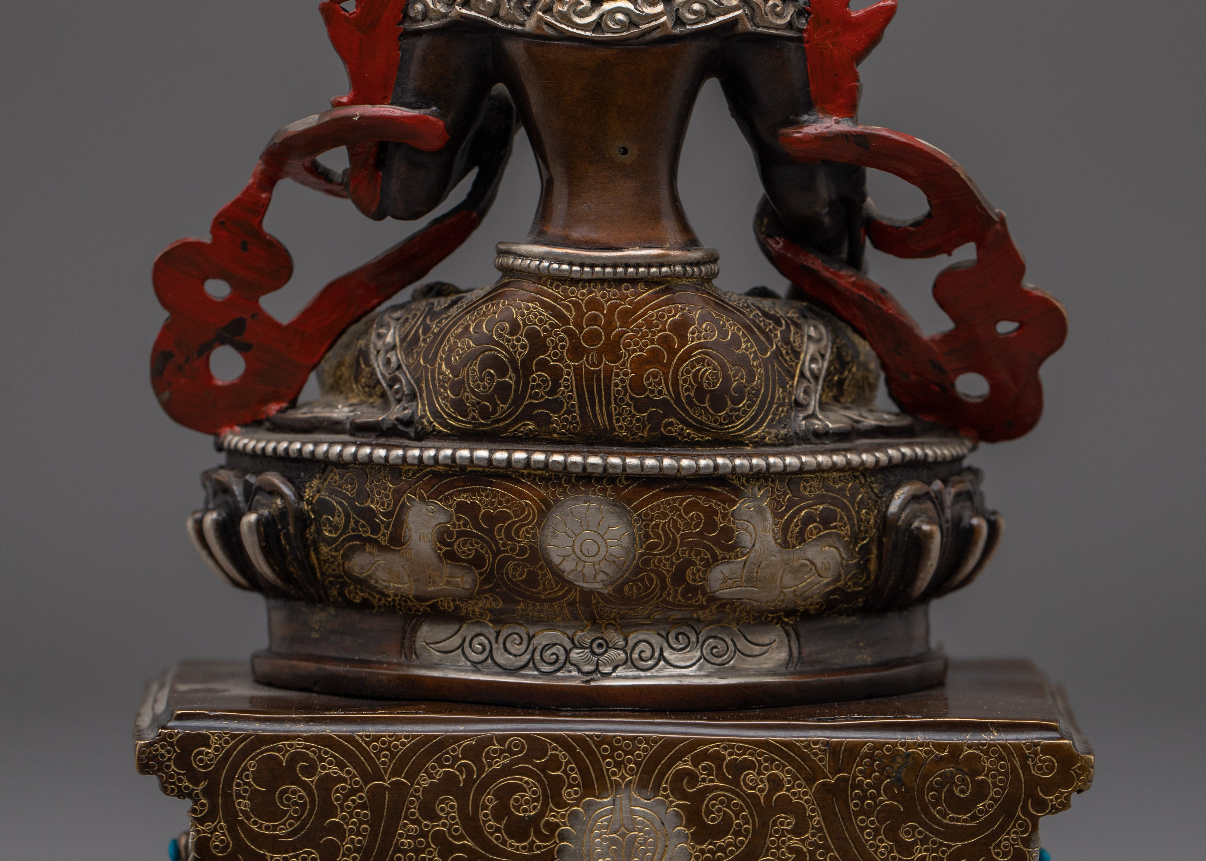 White Tara With Throne | Tibetan Deity