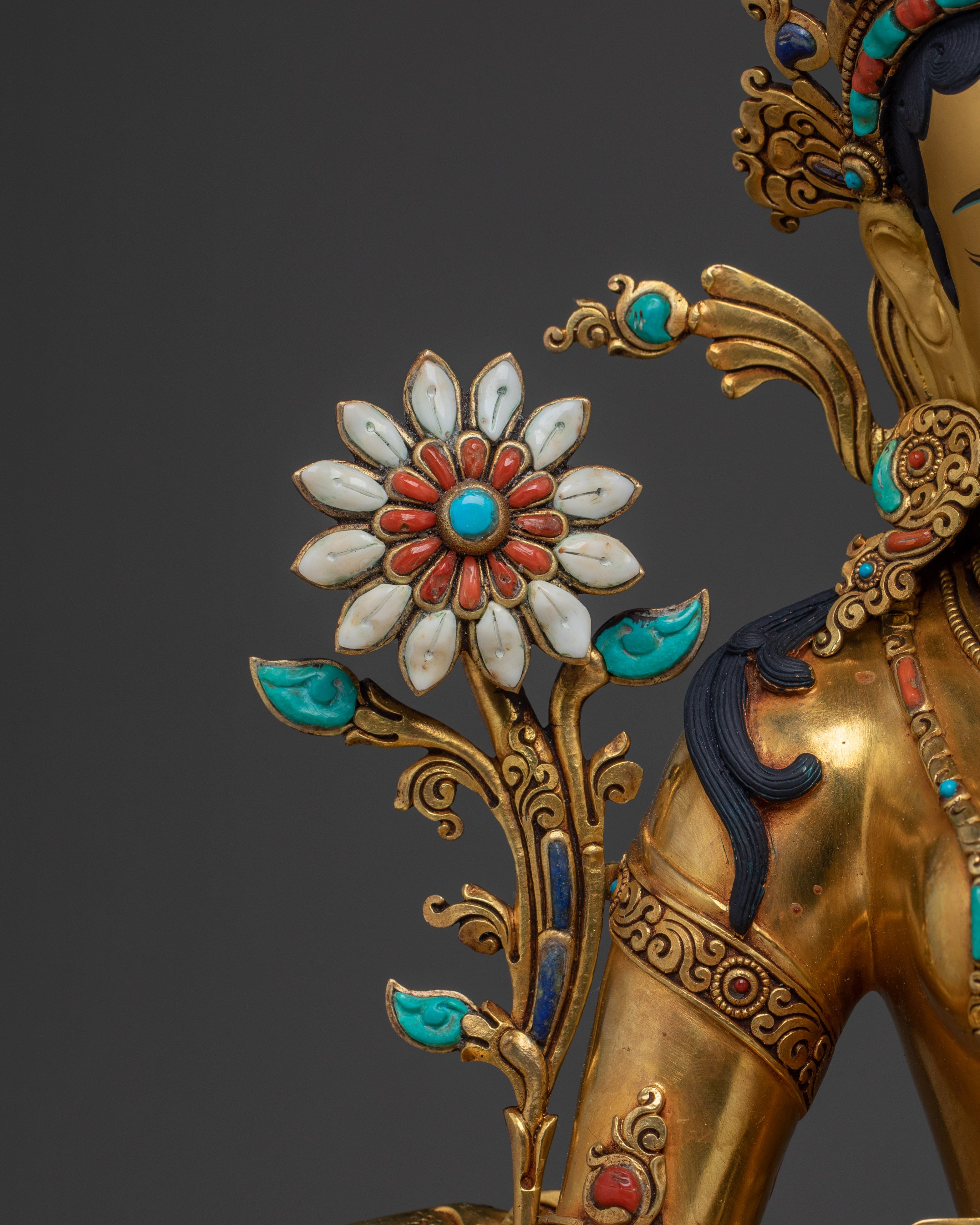 White Tara Statue, Buddhist Healing Deity | Symbol of Long Life and Tranquility