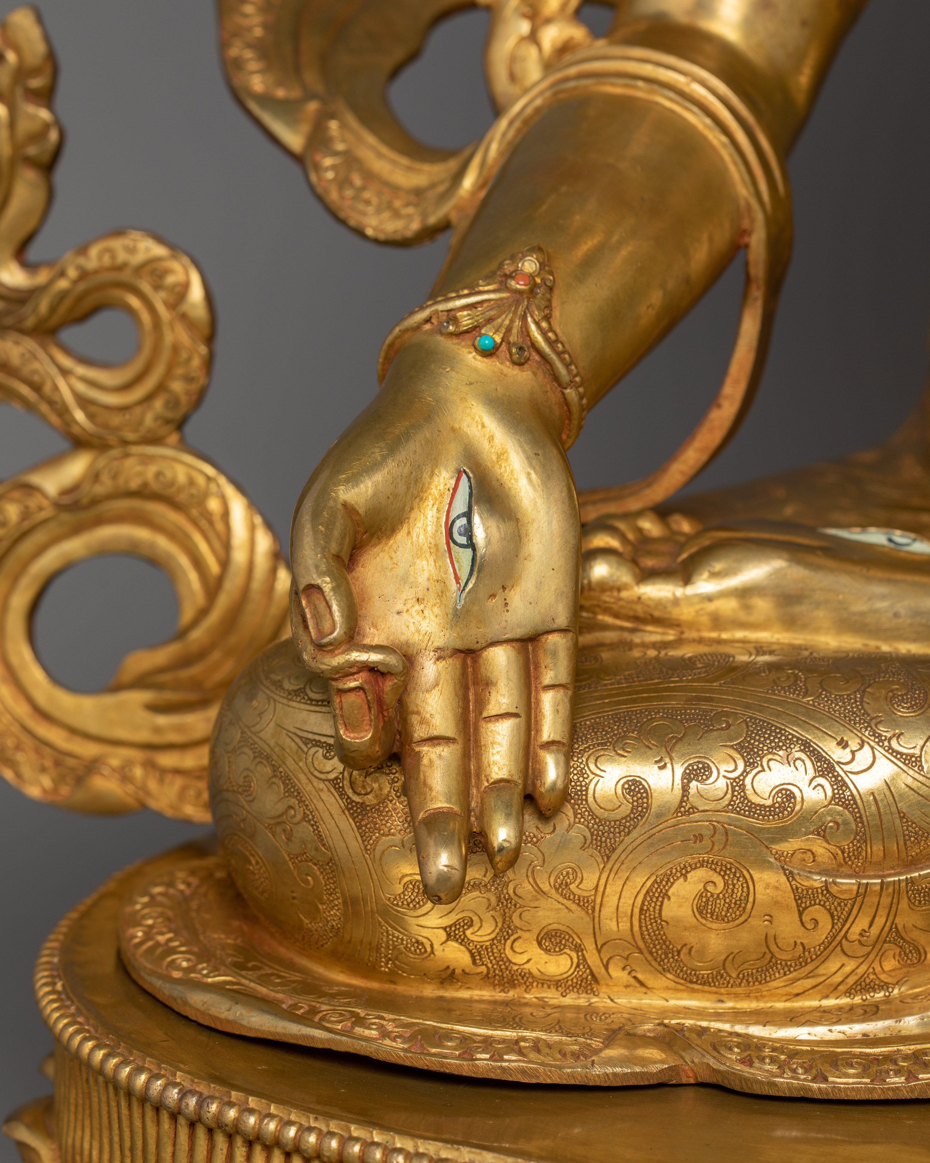 Buddhist Goddess White Tara Figurine | A Female Longevity Deity