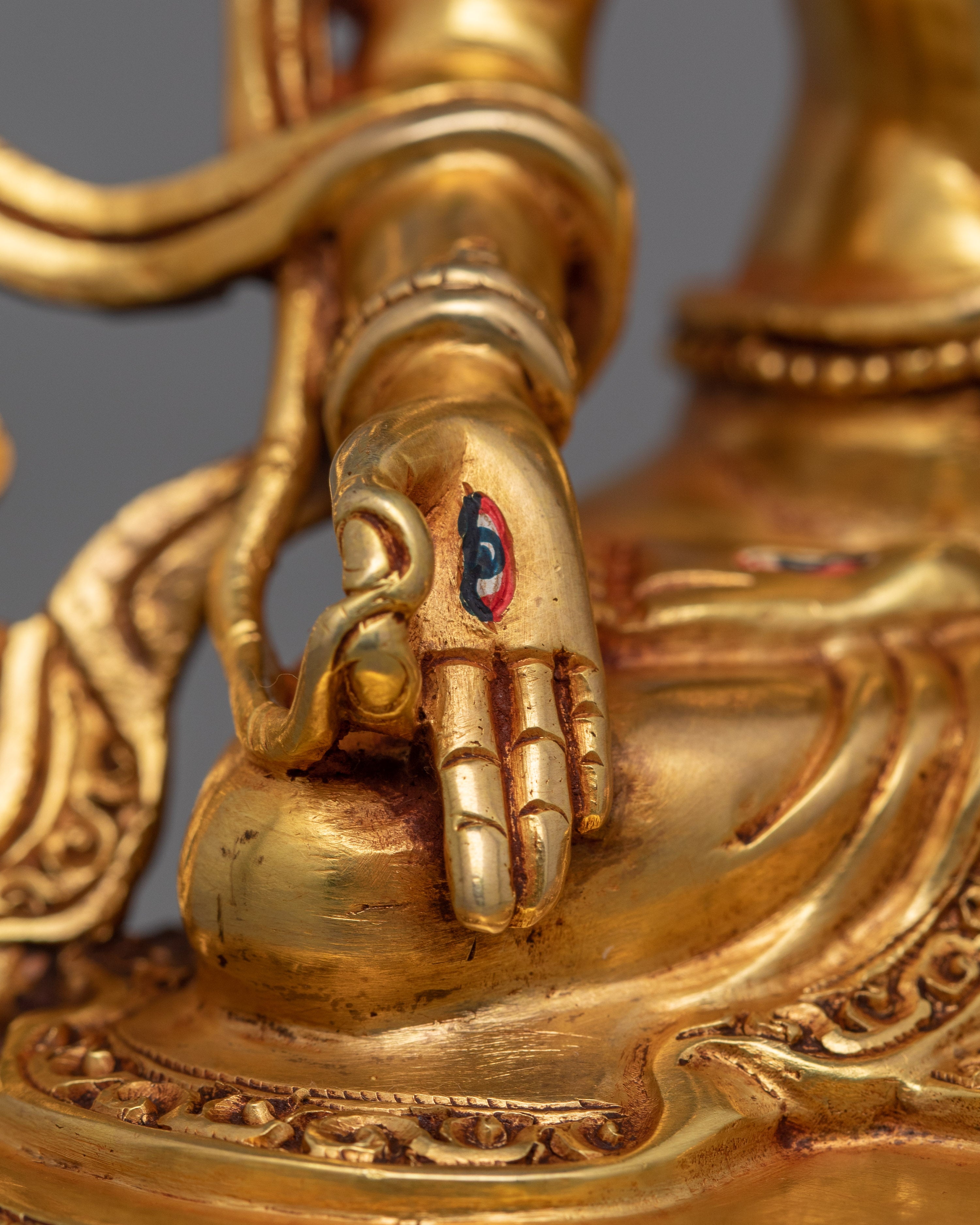 Seven Eyes Healing Deity White Tara Statue | Buddhist Female Buddha Sculpture