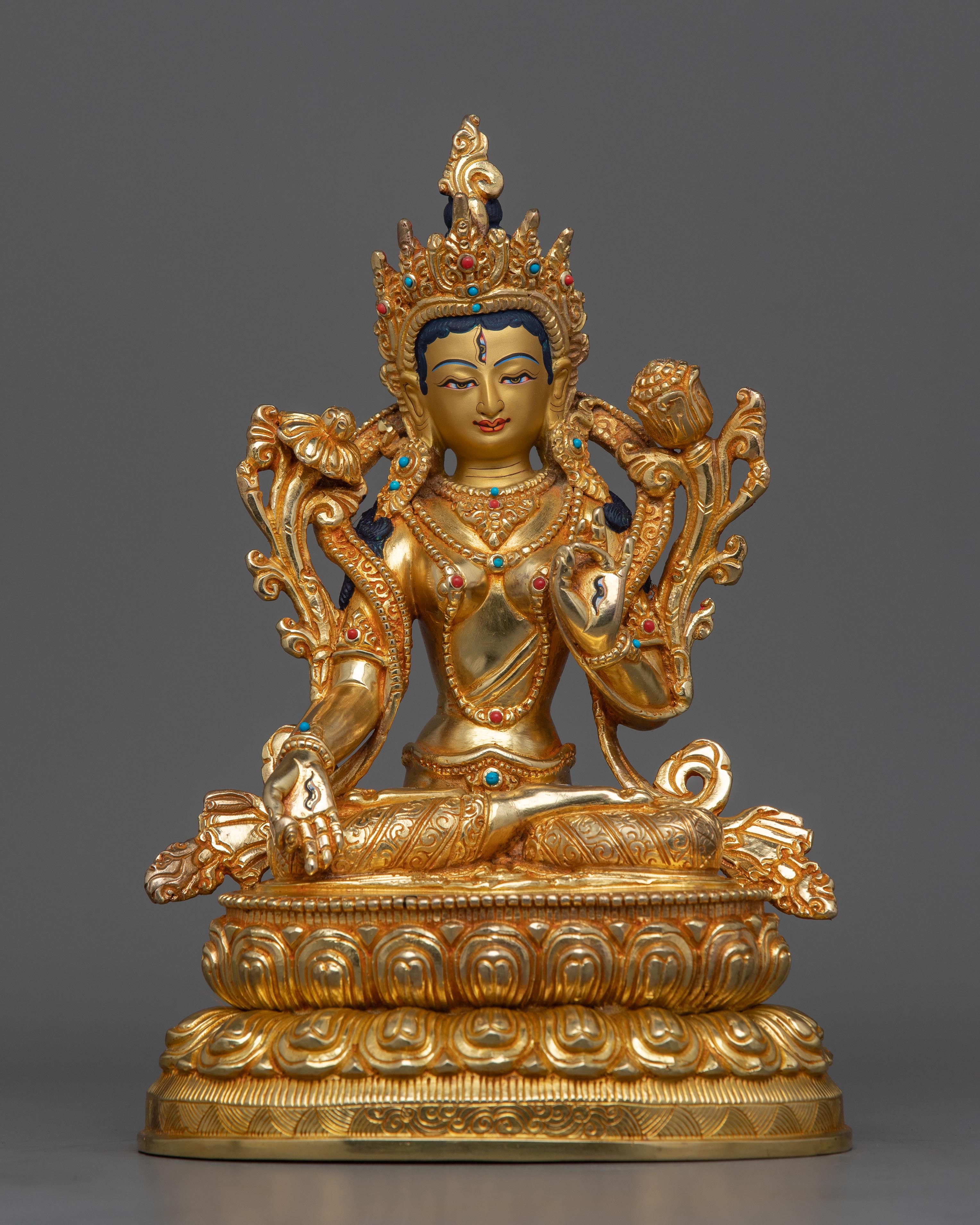 Female Goddess White Tara Statue
