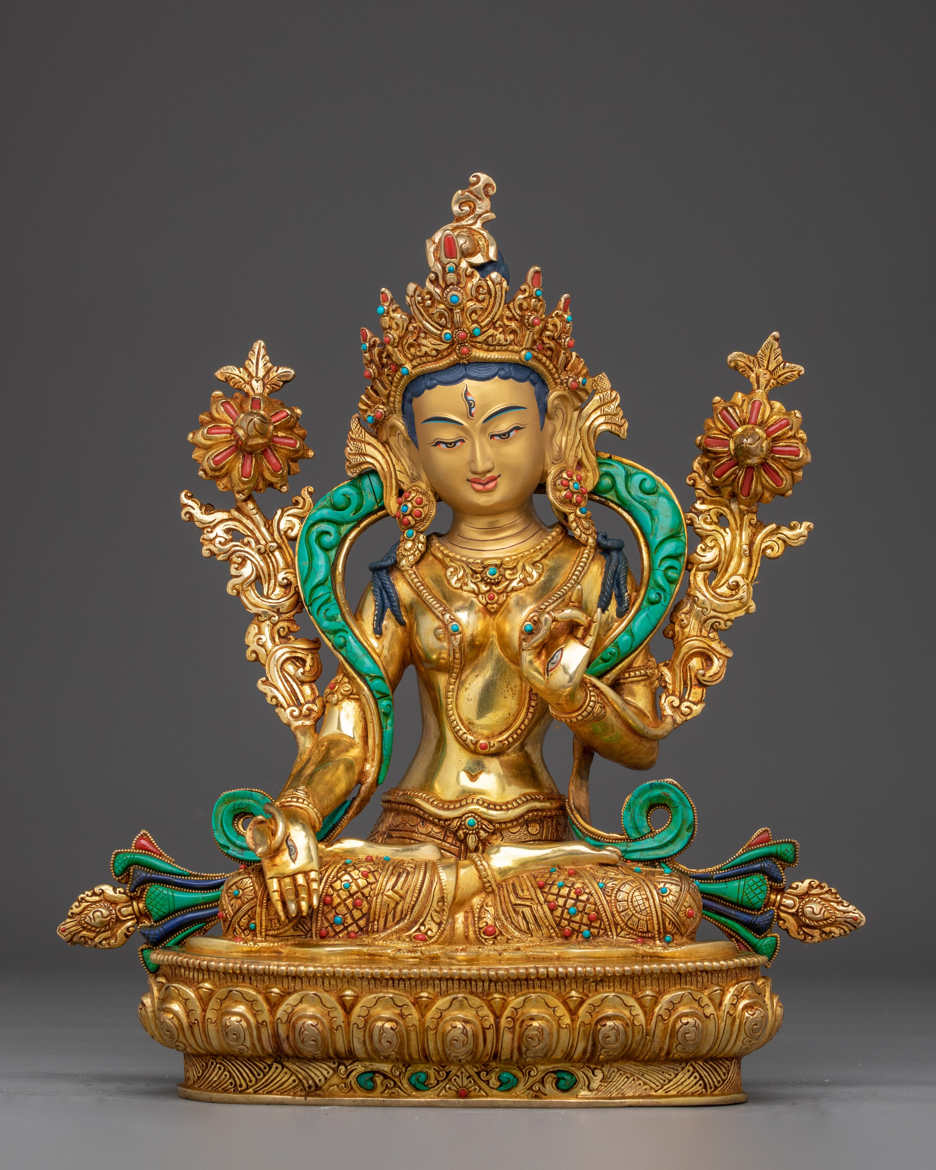 handmade-tibetan-white-tara-statue