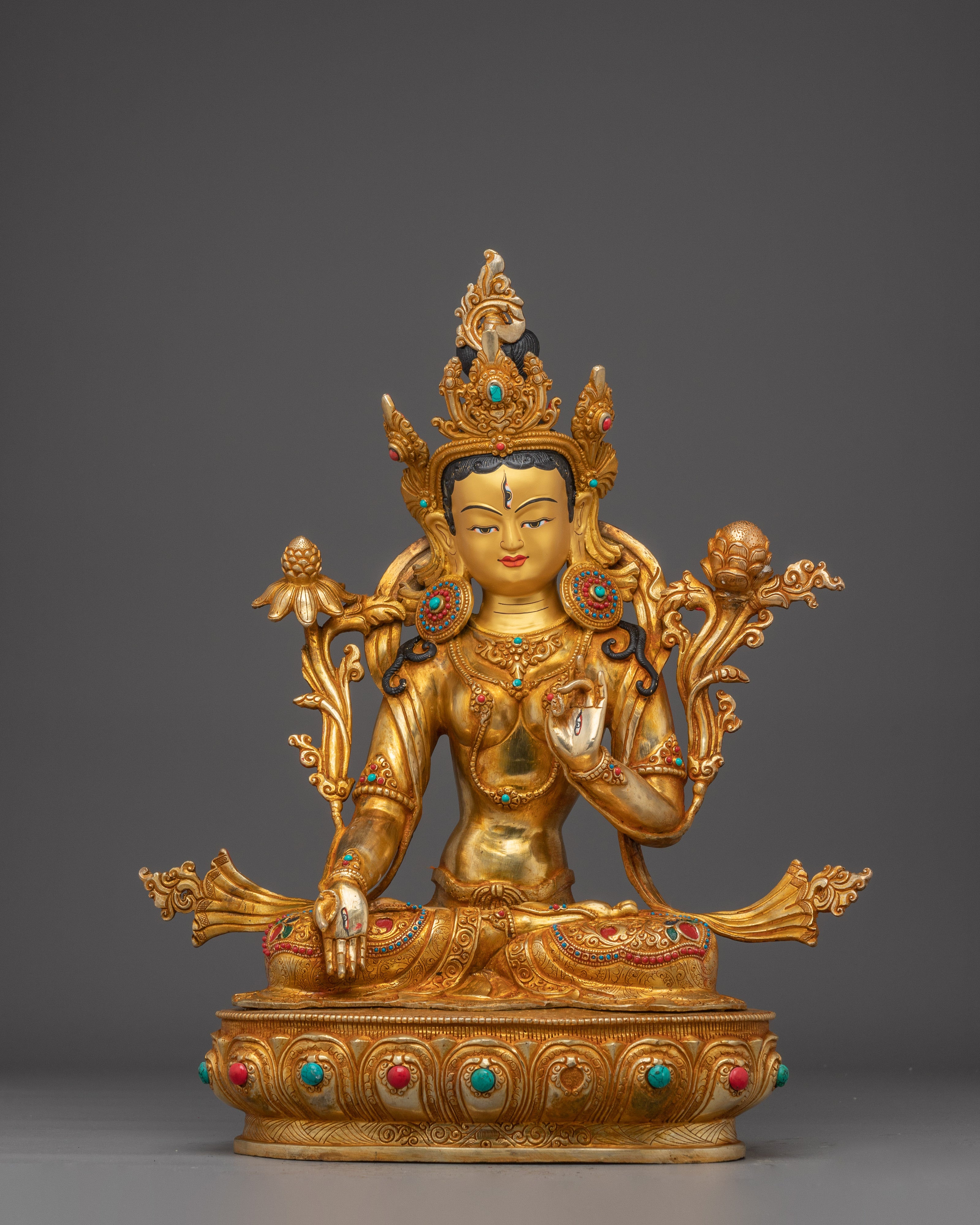 White Tara Statue: Buddhist Healing Goddess