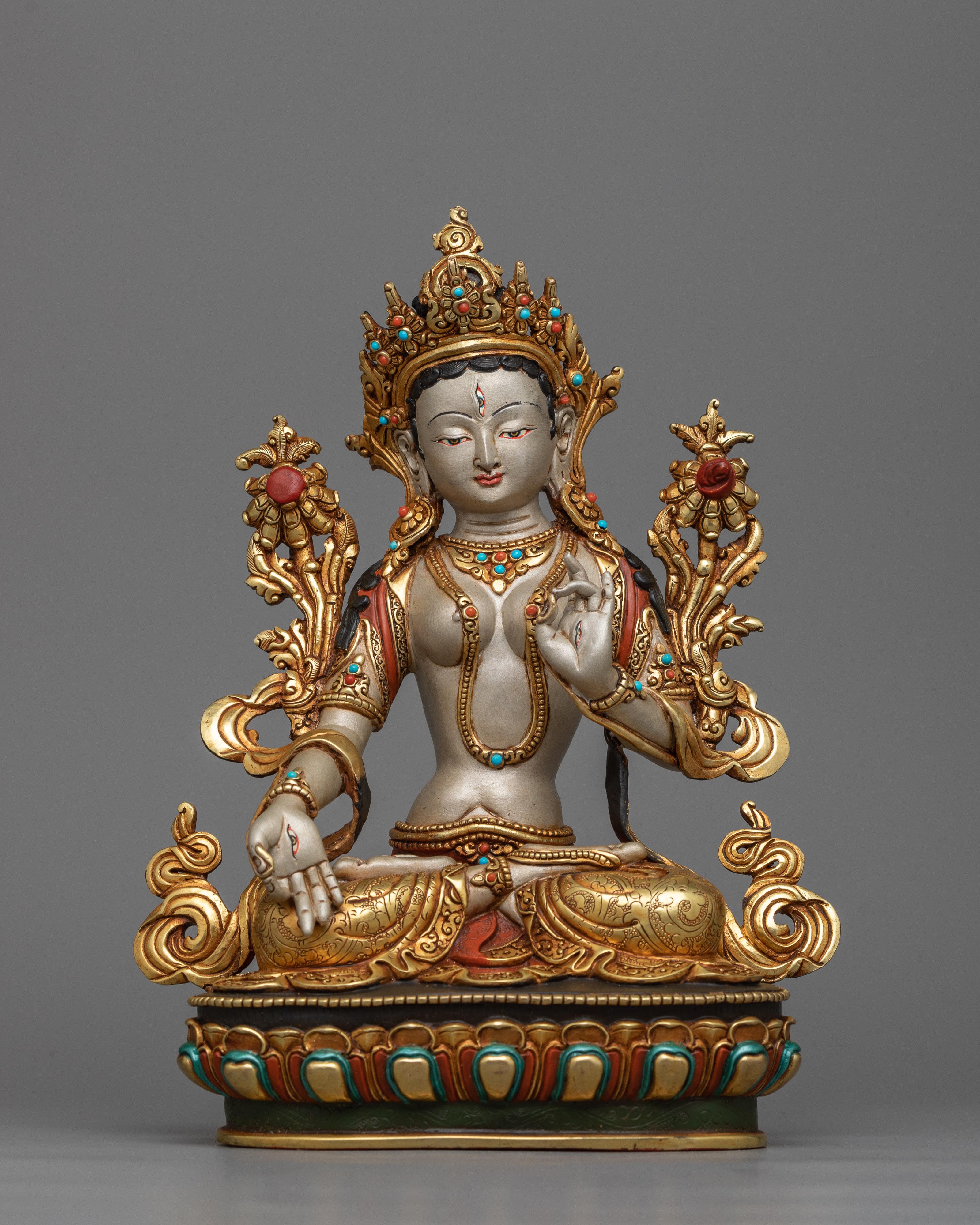 white-tara-beautiful statue