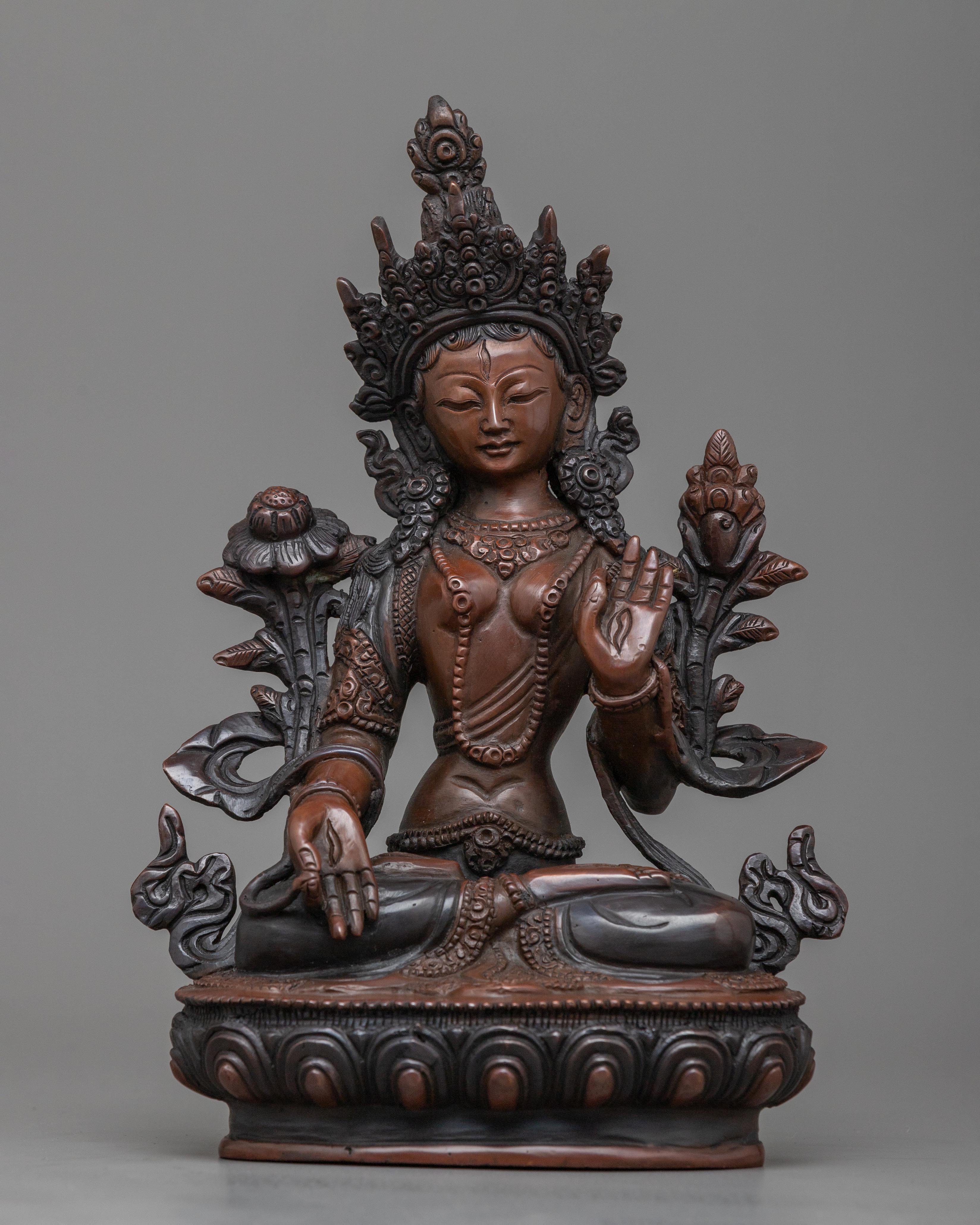 White Tara 8 Inch Statue