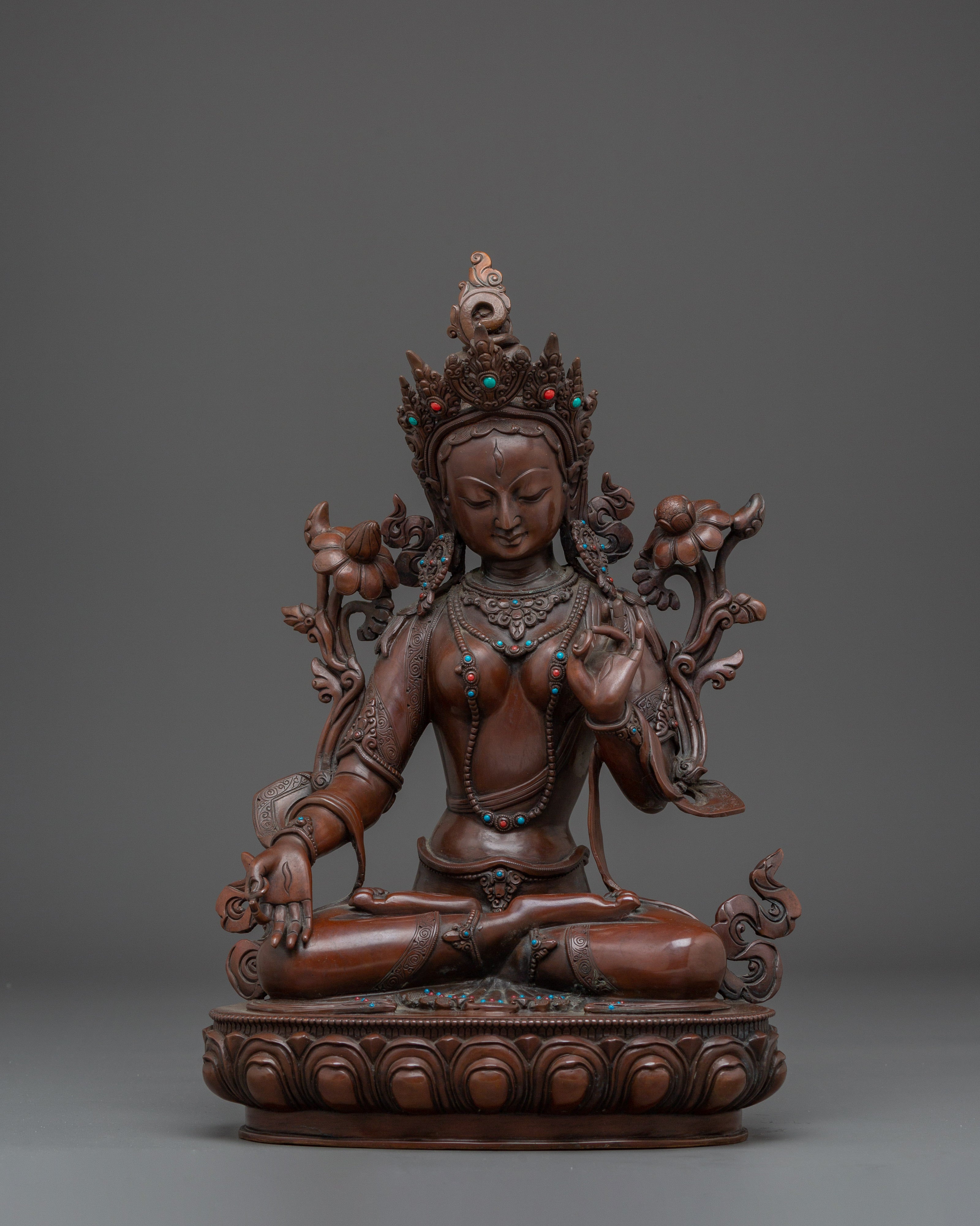 White Tara Sculpture: The Protector of Health and Longevity