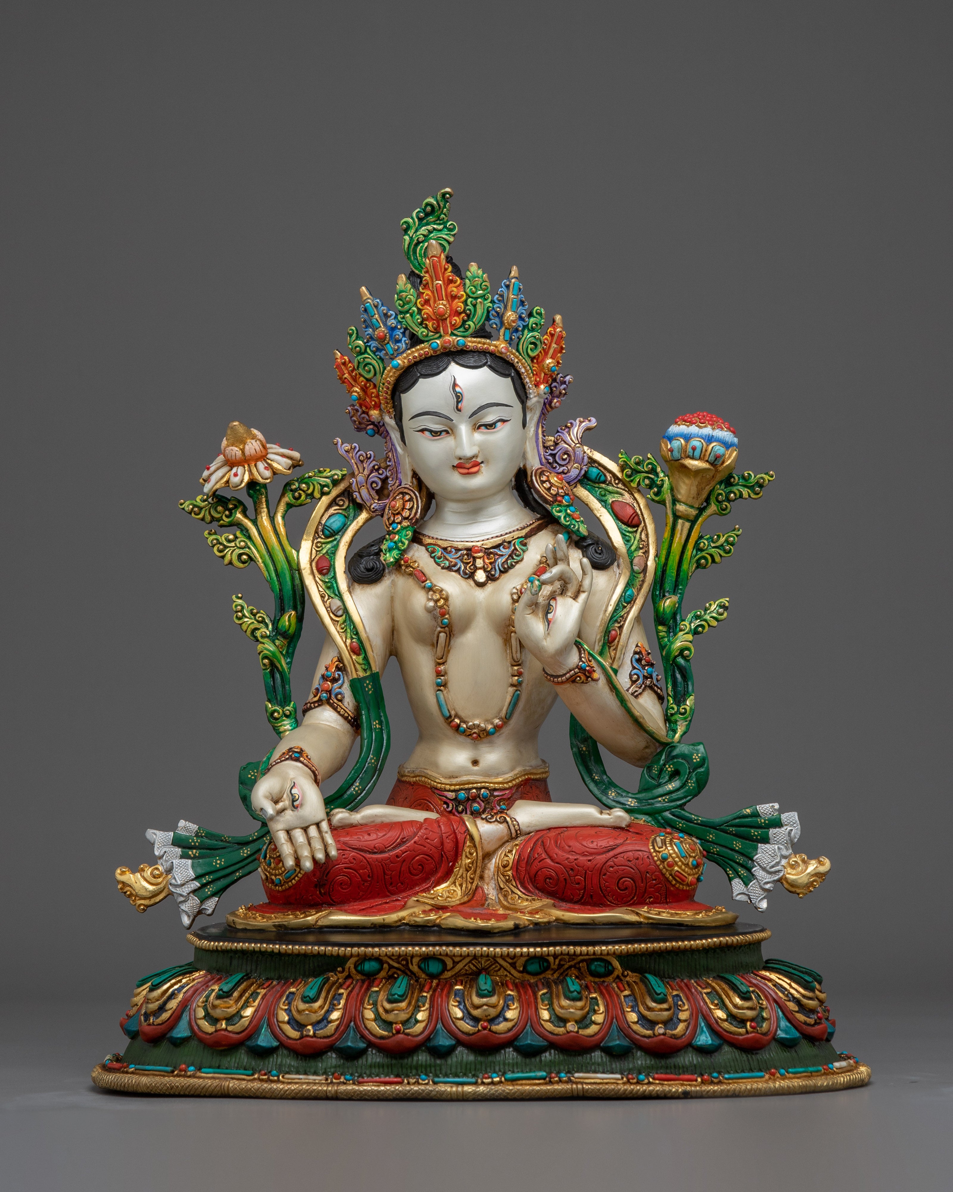 White Tara, Colorful Spiritual Figure