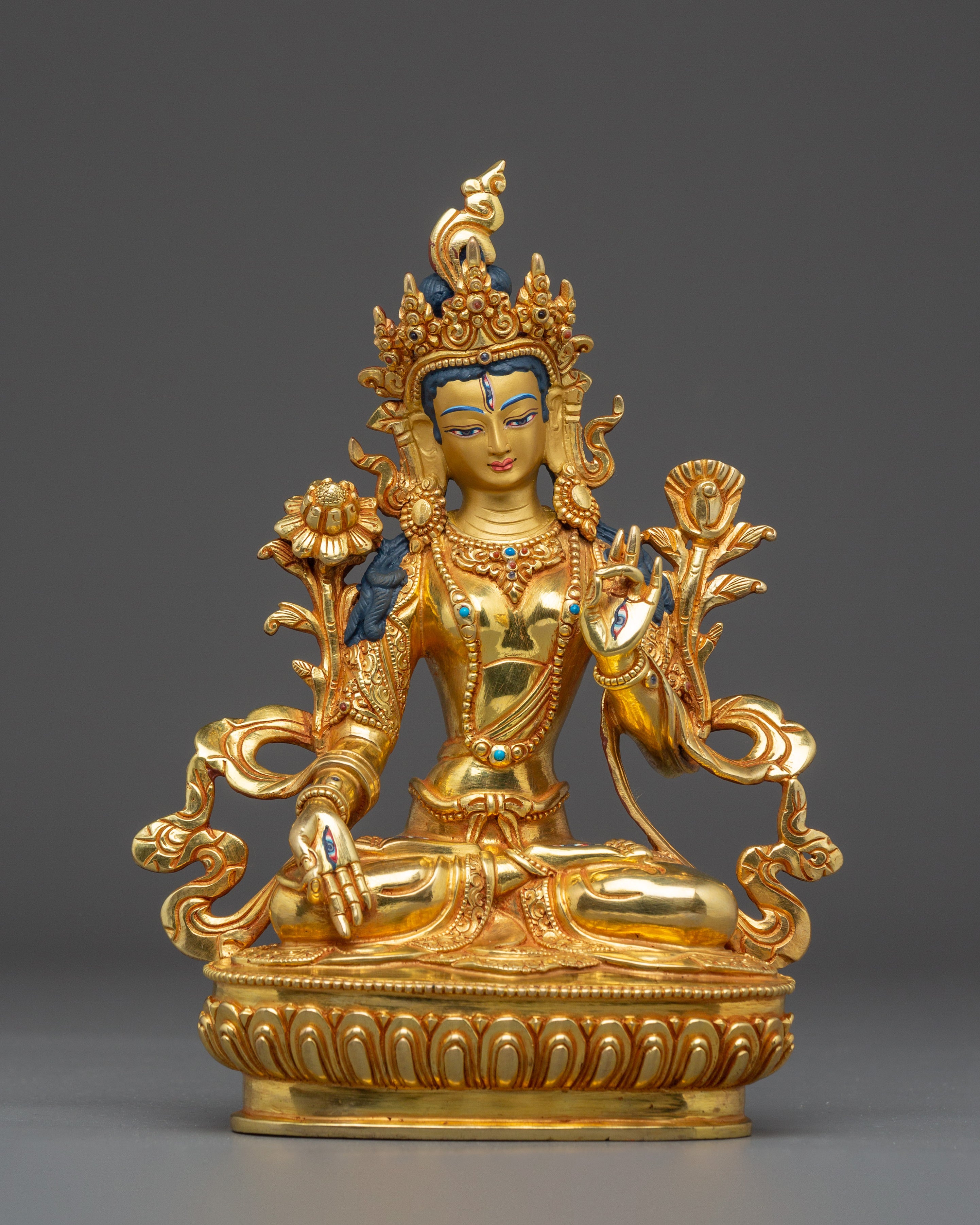 White Tara Altar Art for Longevity