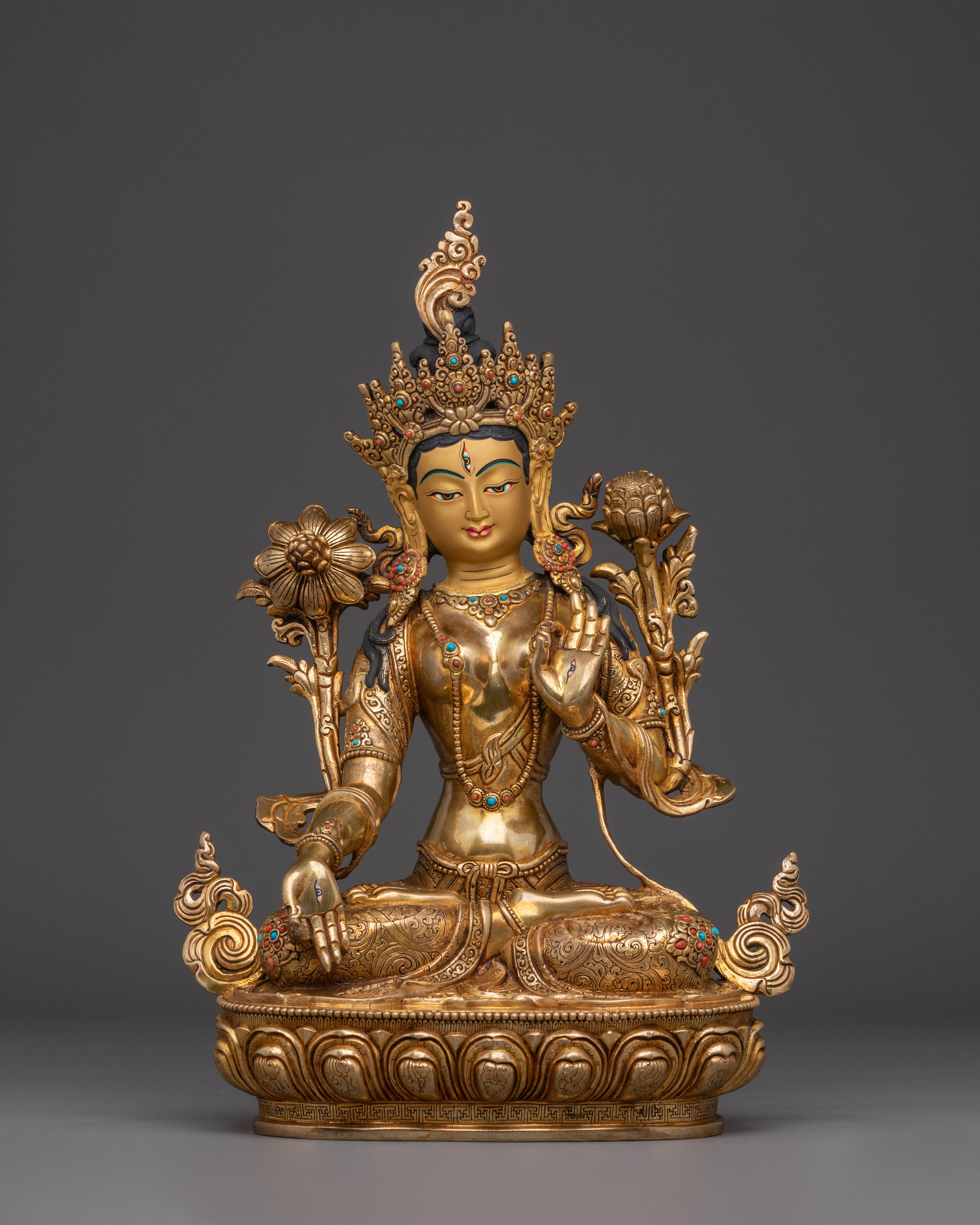 serene-white-tara-statue