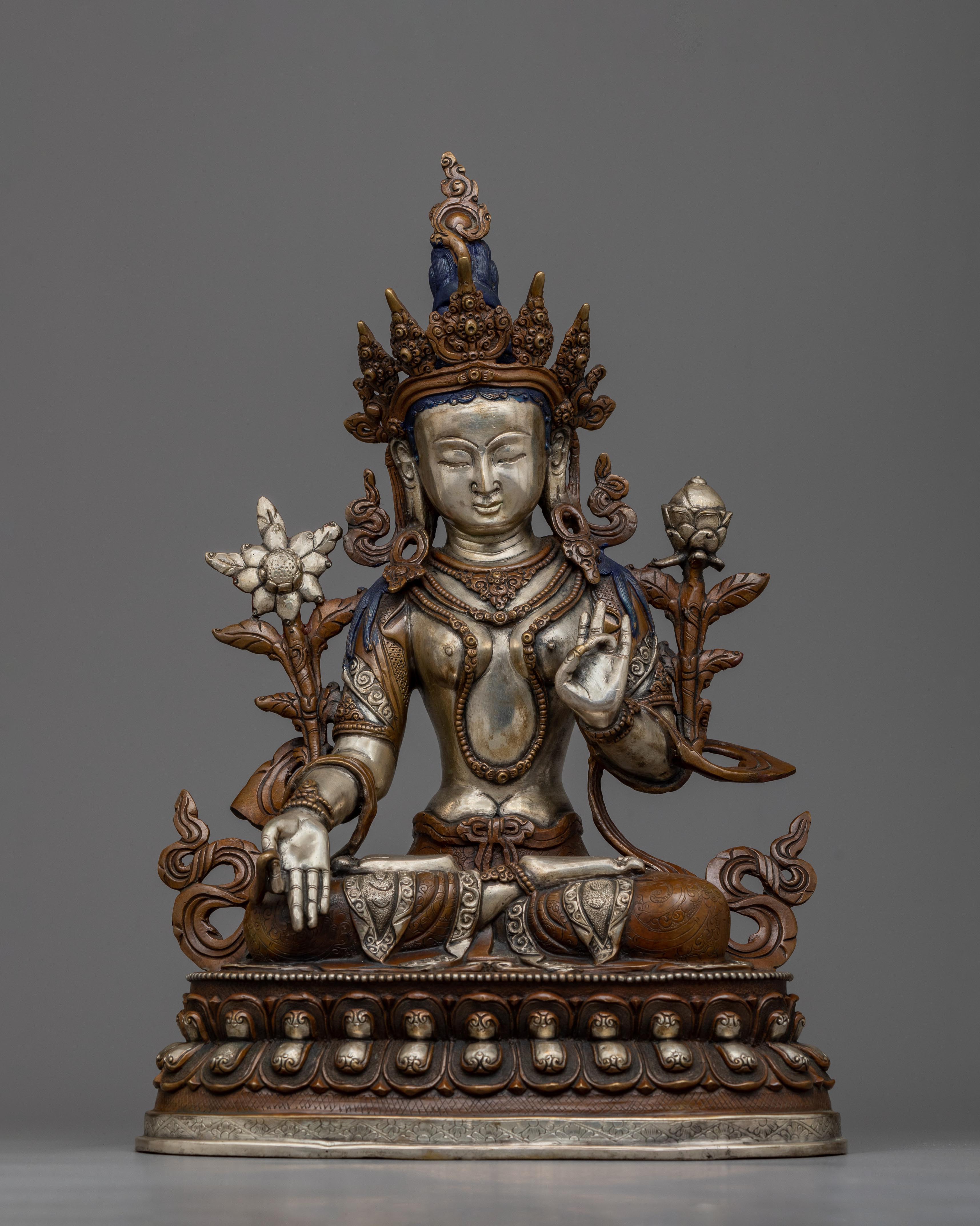 13.3" White Tara Statue