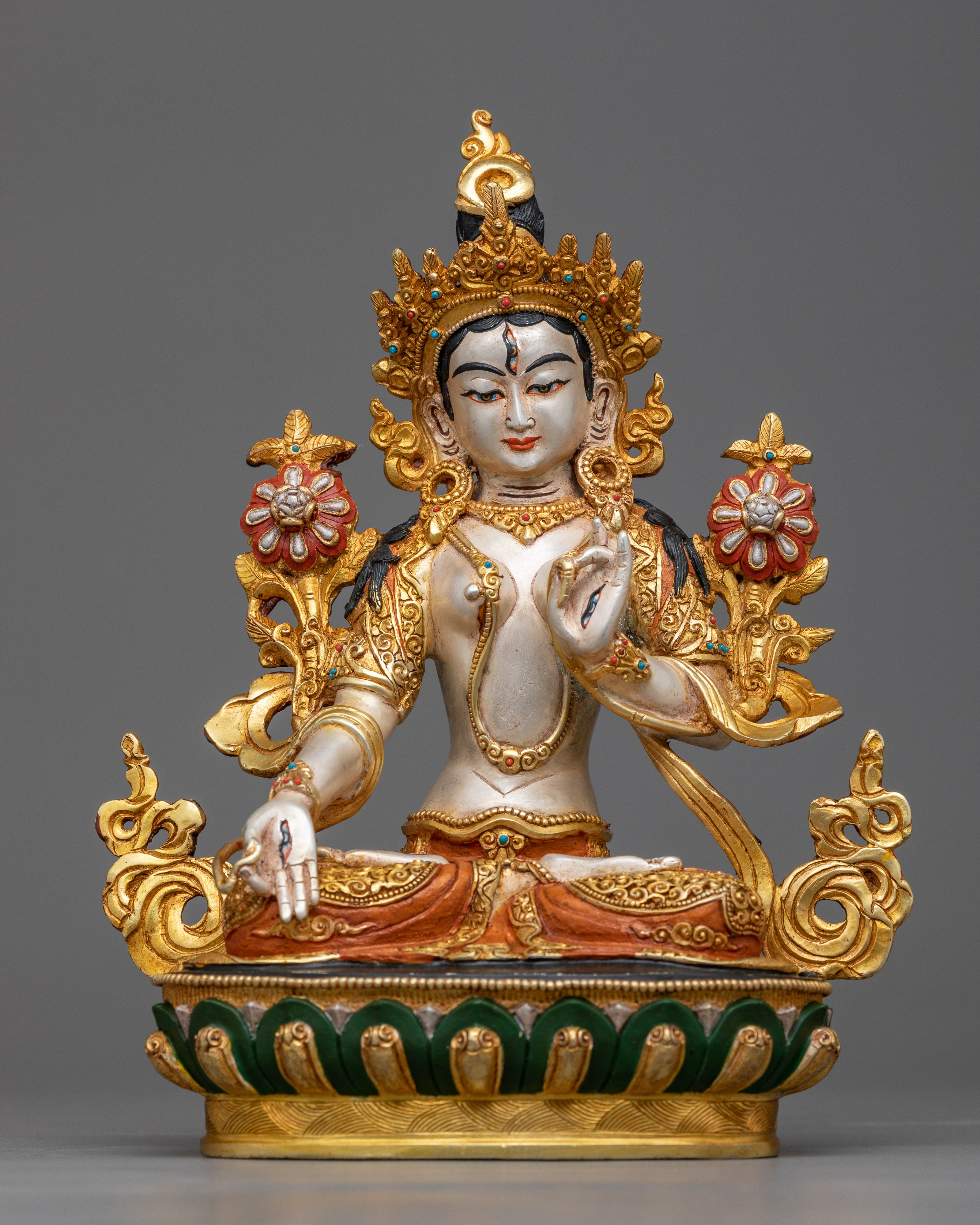 23cm White Tara Statue