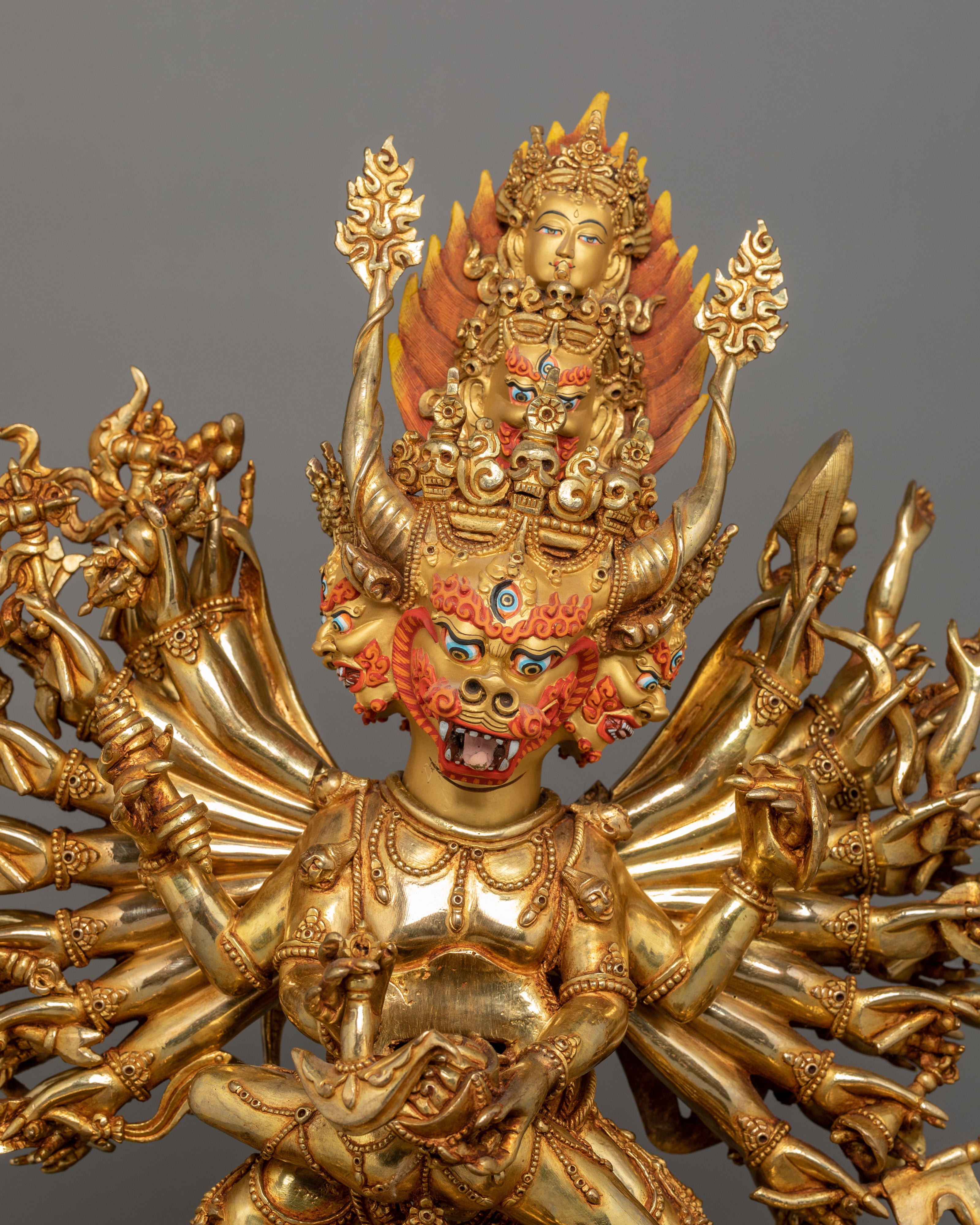 Buddhist Vajrabhairava Statue – The Ultimate Protector Yamantaka Sculpture