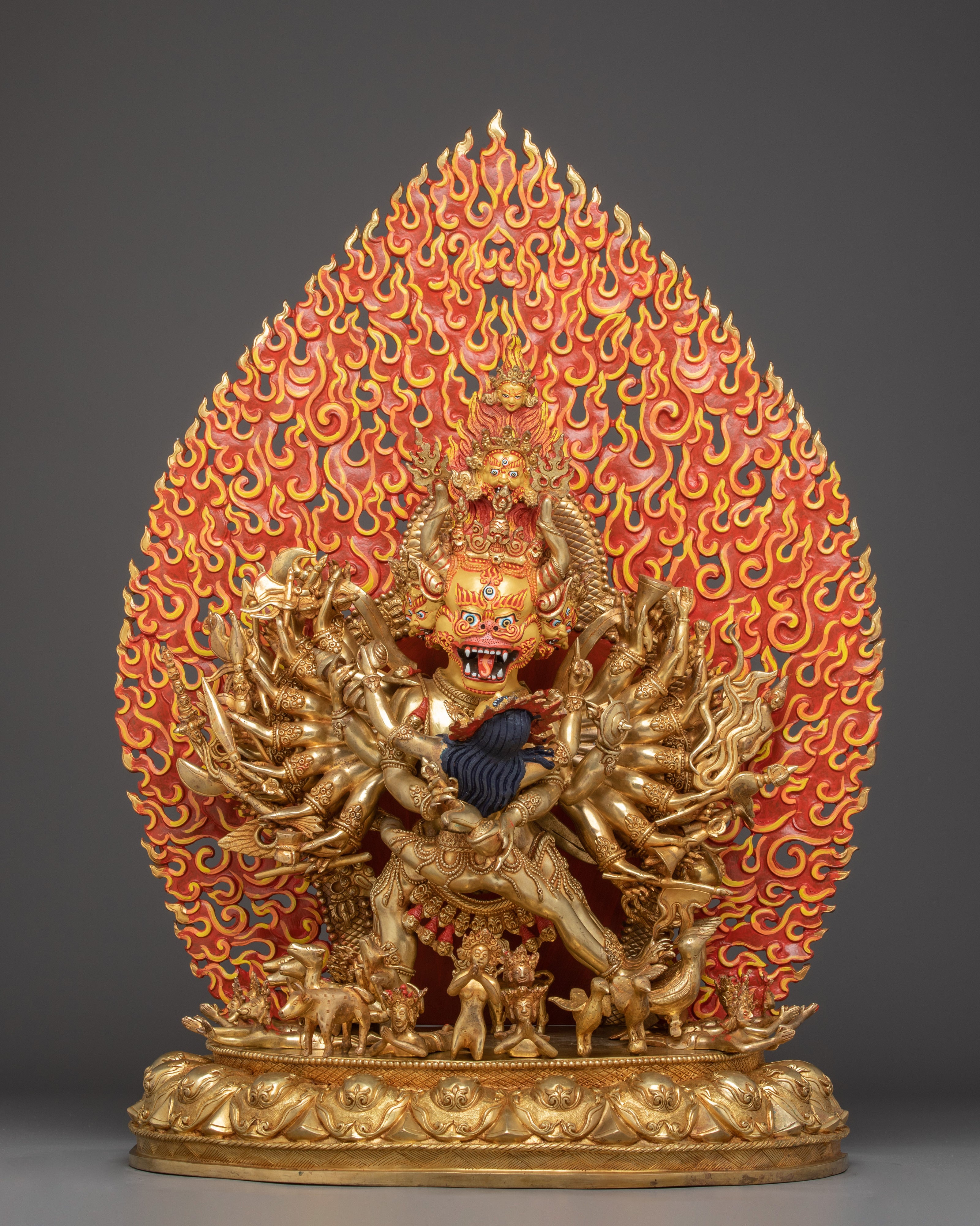 Yamantaka Artwork in 24K Gold Gilded