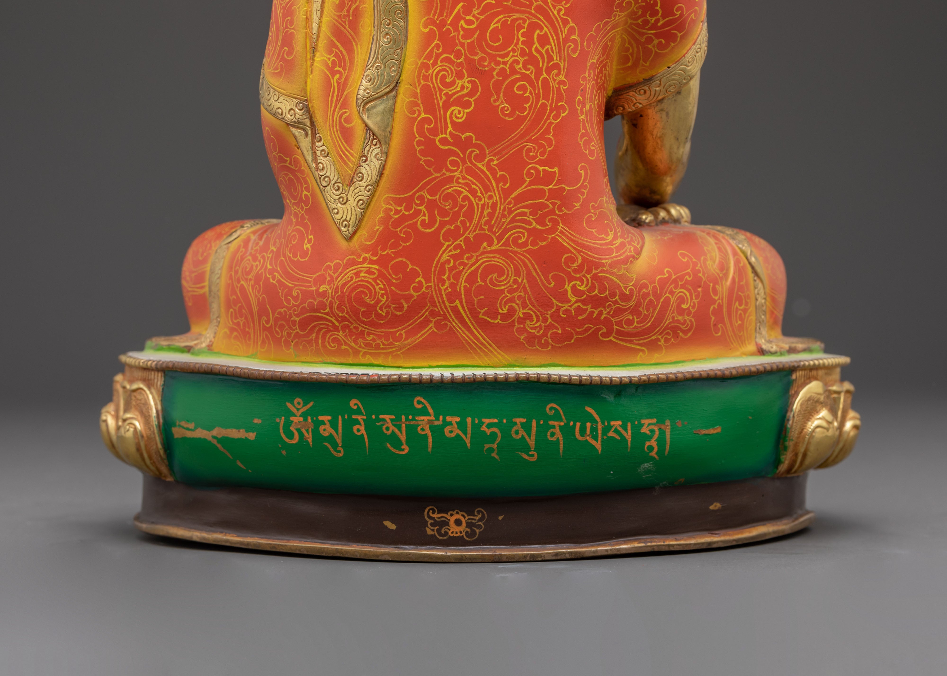 Golden Shakyamuni Buddha Handmade Artwork | Historical Buddha