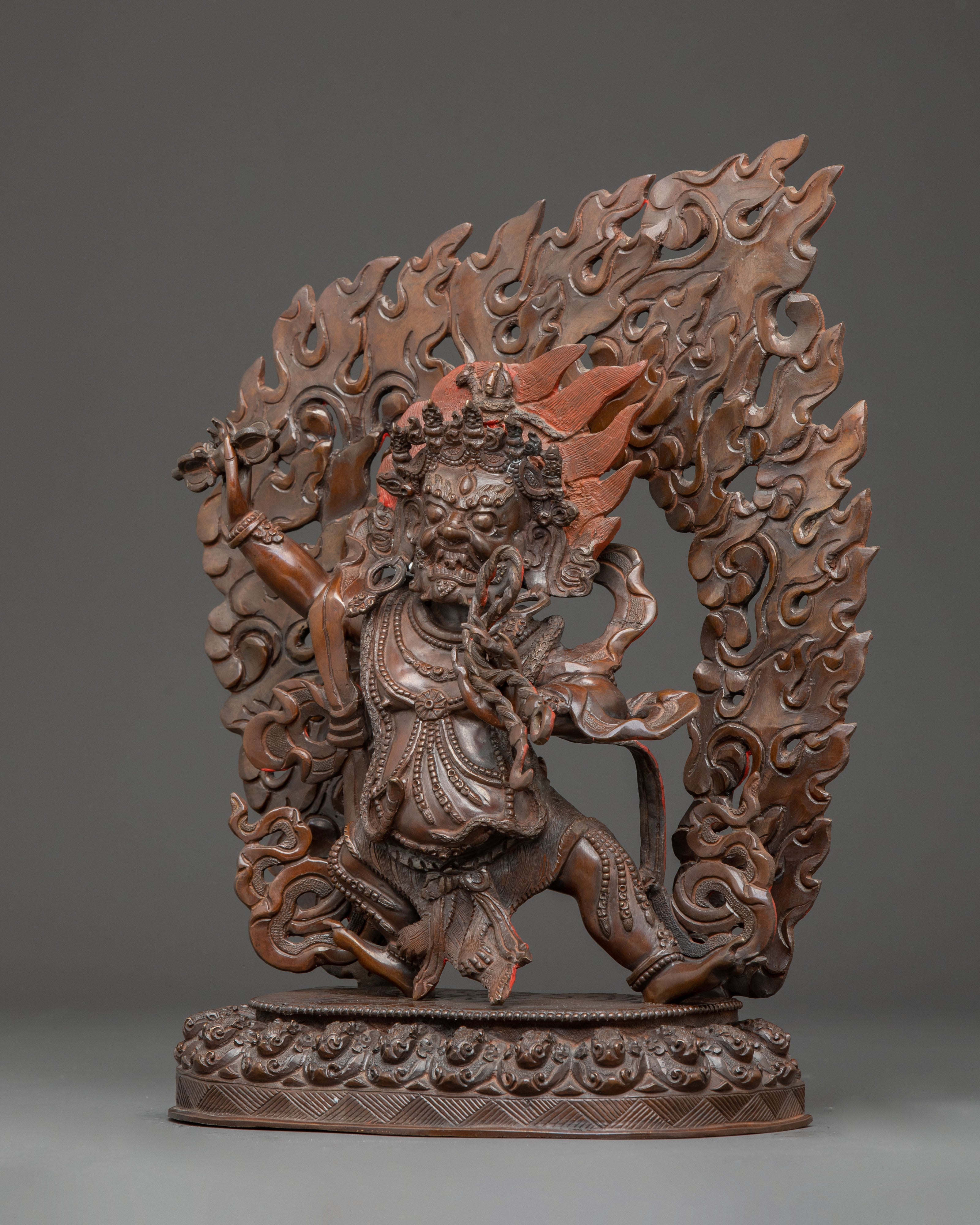 Handcrafted Vajrapani Art: Wrathful Protector of Dharma