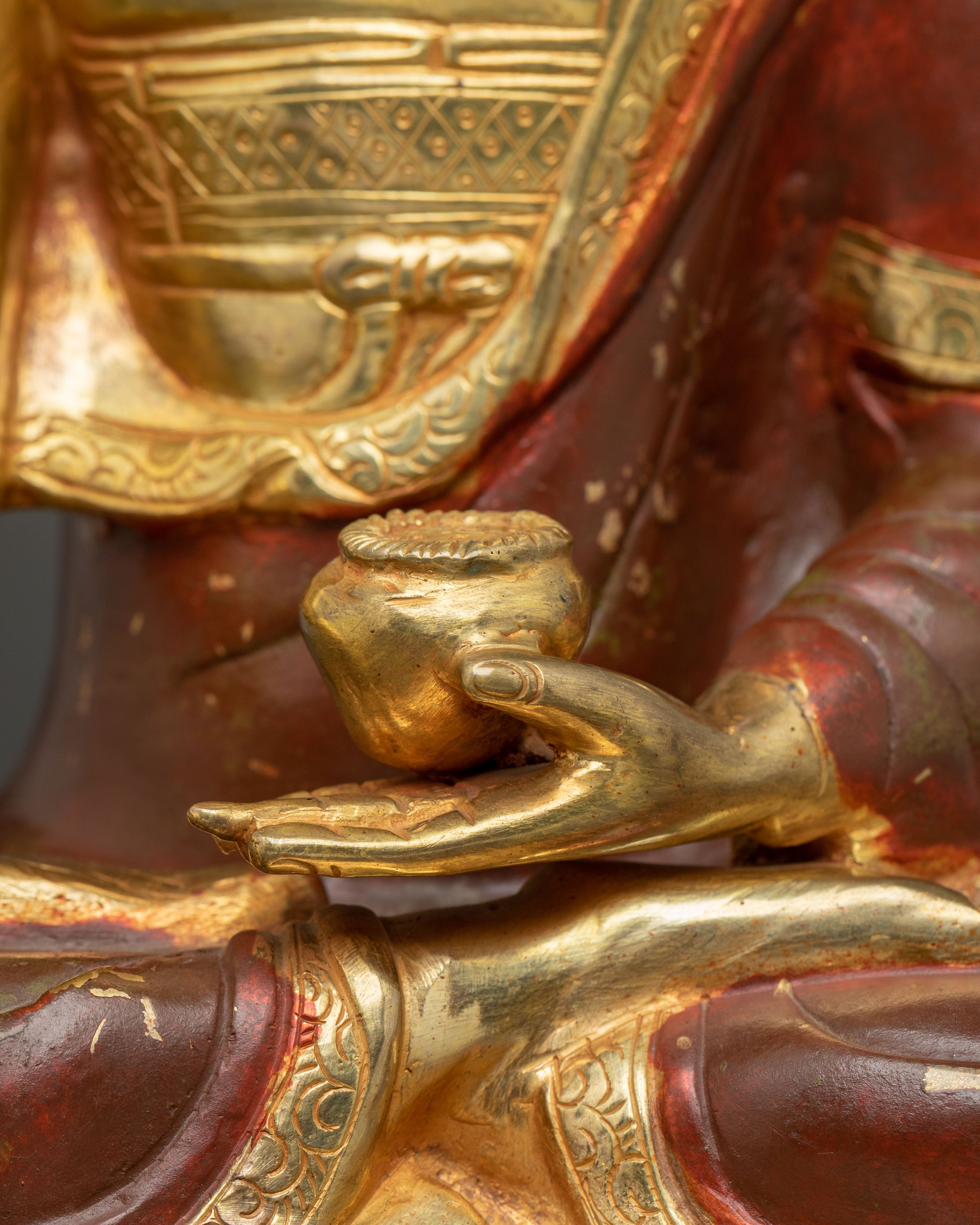 Handmade Statue of Crowned Shakyamuni Buddha | Historical Buddha